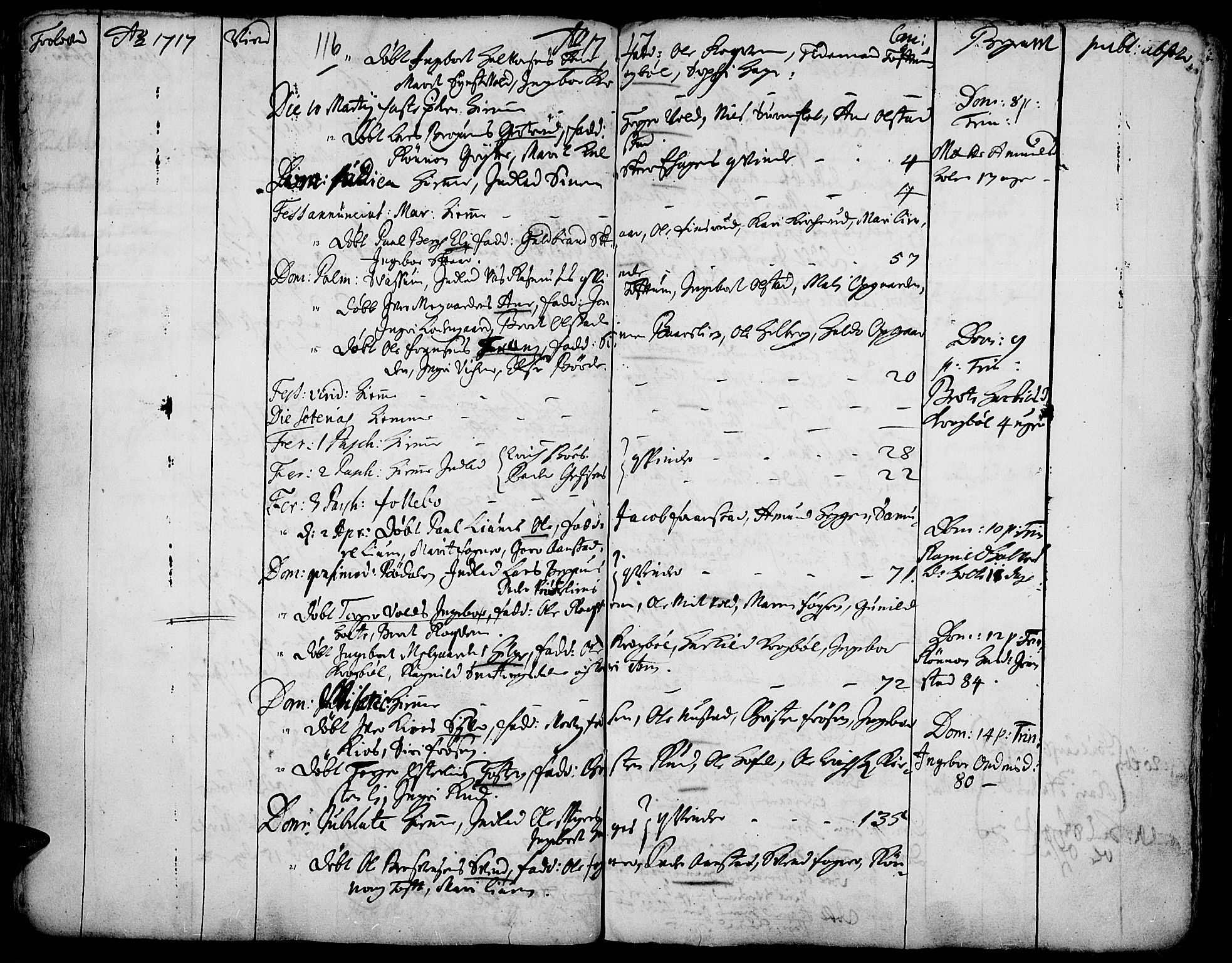 Gausdal prestekontor, SAH/PREST-090/H/Ha/Haa/L0001: Parish register (official) no. 1, 1693-1728, p. 116