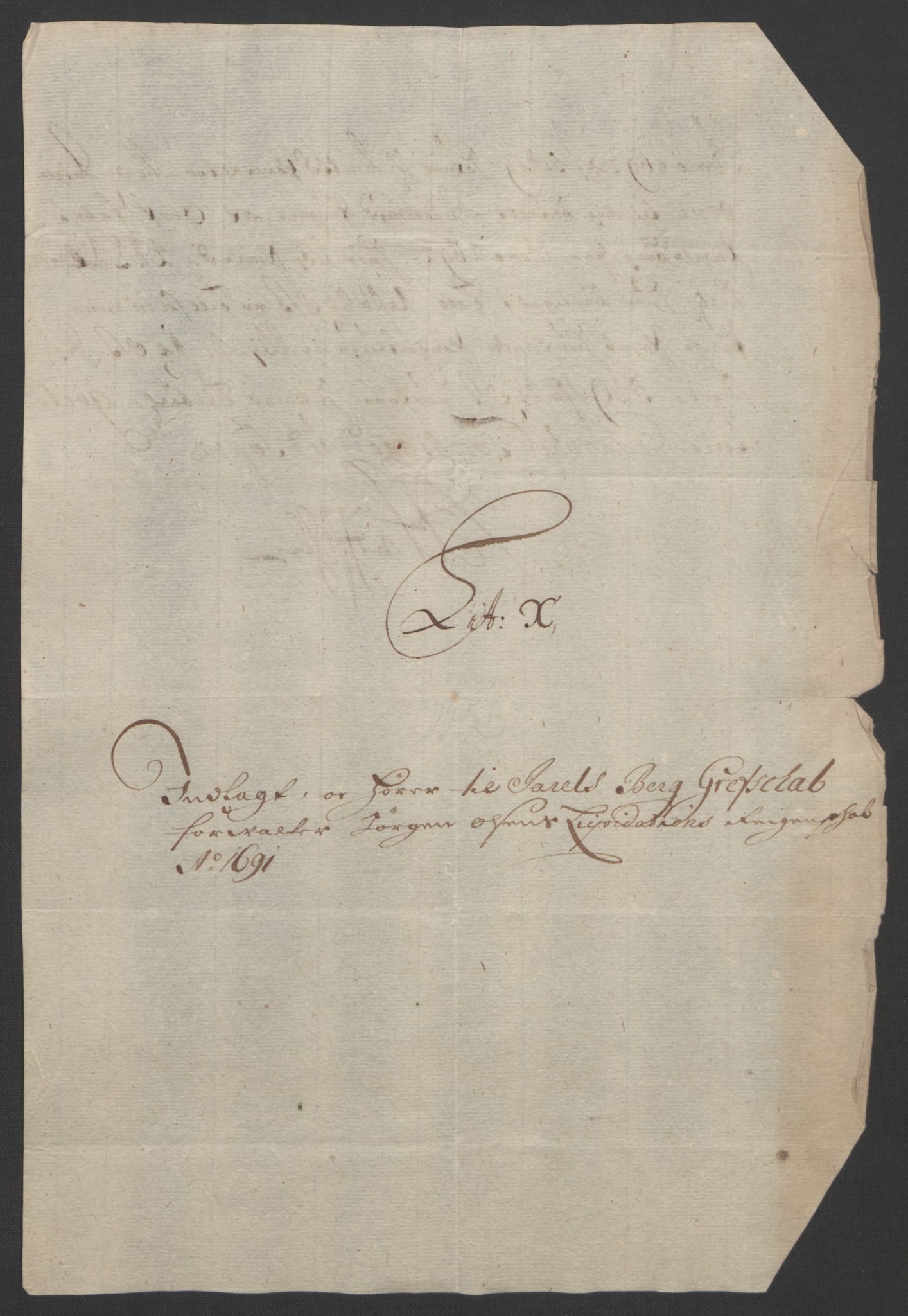 Rentekammeret inntil 1814, Reviderte regnskaper, Fogderegnskap, AV/RA-EA-4092/R32/L1864: Fogderegnskap Jarlsberg grevskap, 1691, p. 453