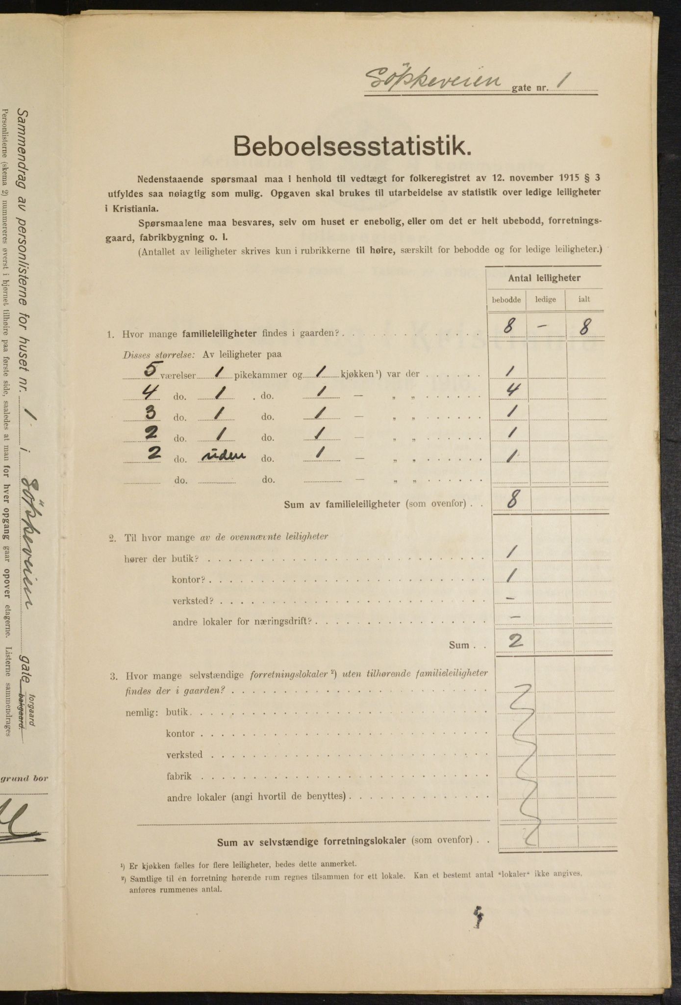 OBA, Municipal Census 1916 for Kristiania, 1916, p. 59951