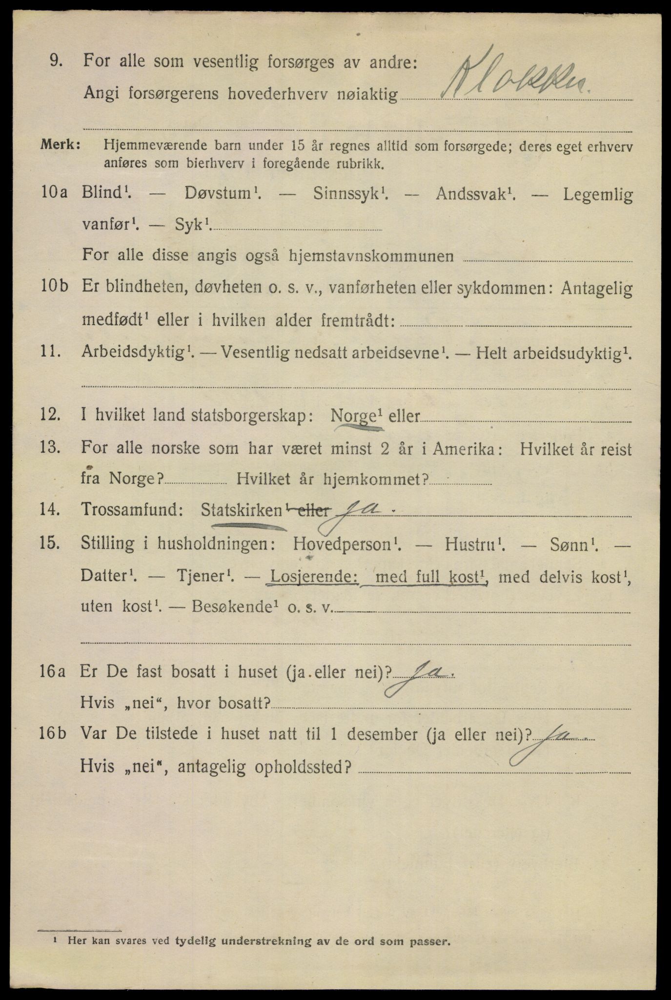 SAKO, 1920 census for Porsgrunn, 1920, p. 14442