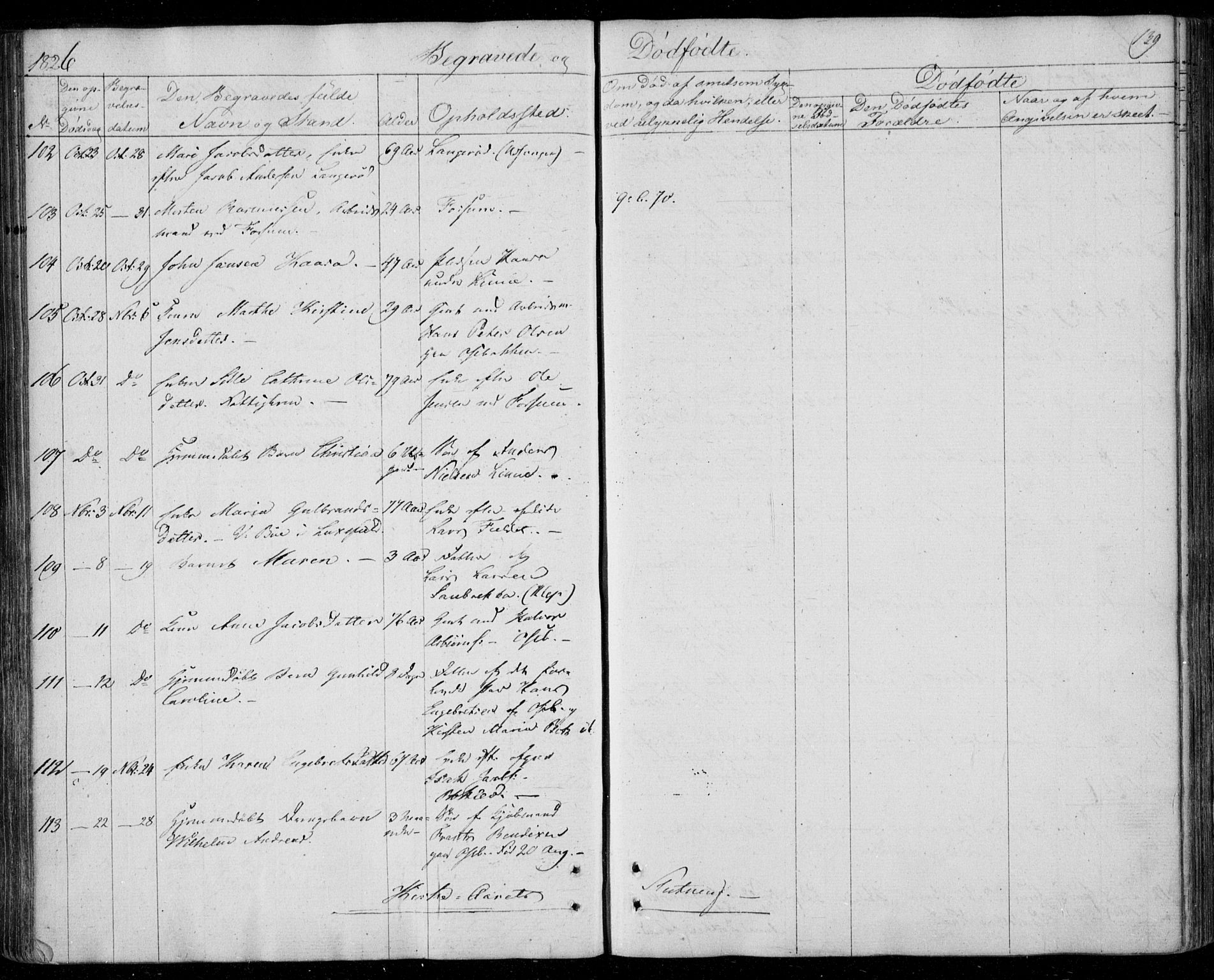 Gjerpen kirkebøker, AV/SAKO-A-265/F/Fa/L0005: Parish register (official) no. I 5, 1823-1829, p. 139