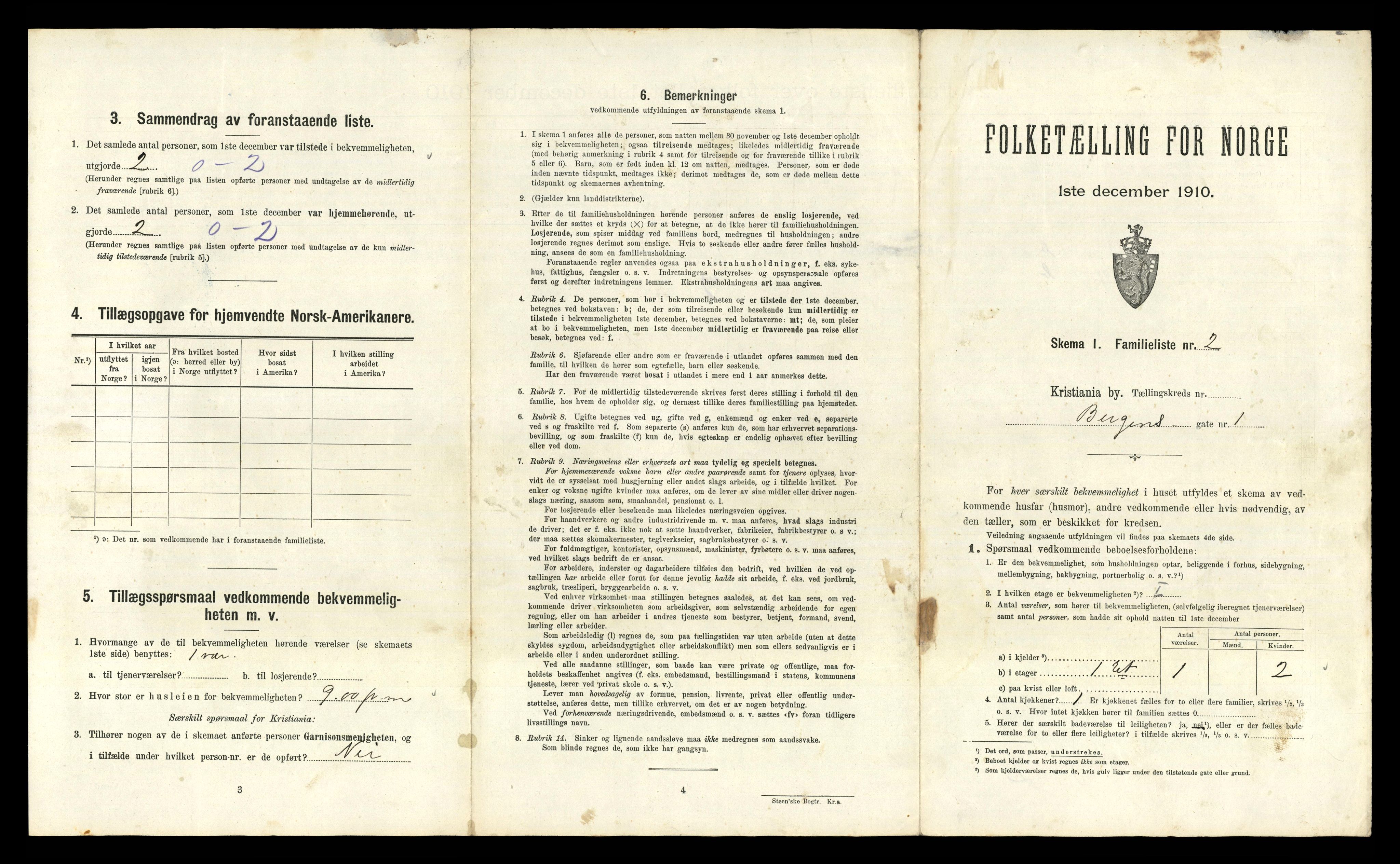 RA, 1910 census for Kristiania, 1910, p. 4825