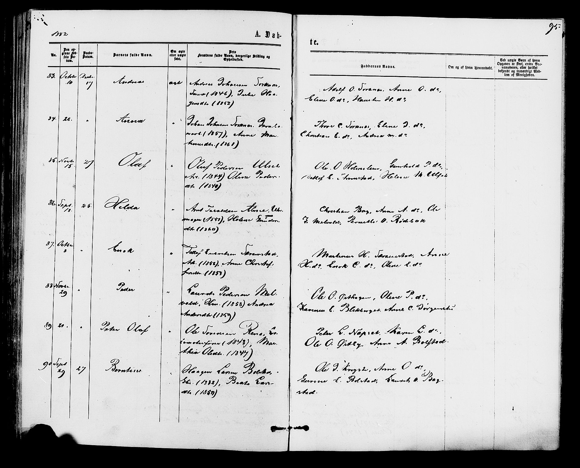 Åmot prestekontor, Hedmark, AV/SAH-PREST-056/H/Ha/Haa/L0009: Parish register (official) no. 9, 1875-1883, p. 95