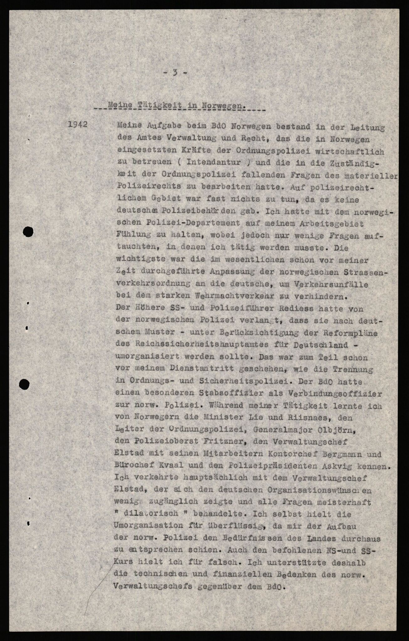 Forsvaret, Forsvarets overkommando II, AV/RA-RAFA-3915/D/Db/L0035: CI Questionaires. Tyske okkupasjonsstyrker i Norge. Tyskere., 1945-1946, p. 34