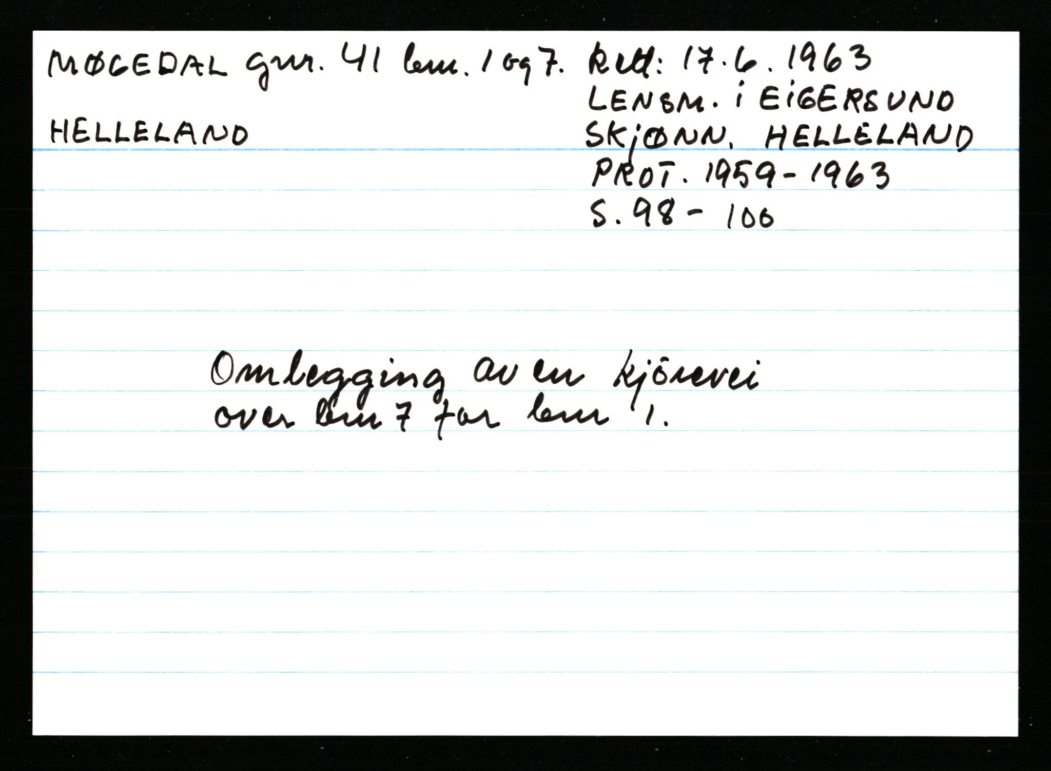 Statsarkivet i Stavanger, AV/SAST-A-101971/03/Y/Ym/L0040: Åstedskort sortert etter gårdsnavn: Mykje - Navrestad, 1600-1950, p. 548