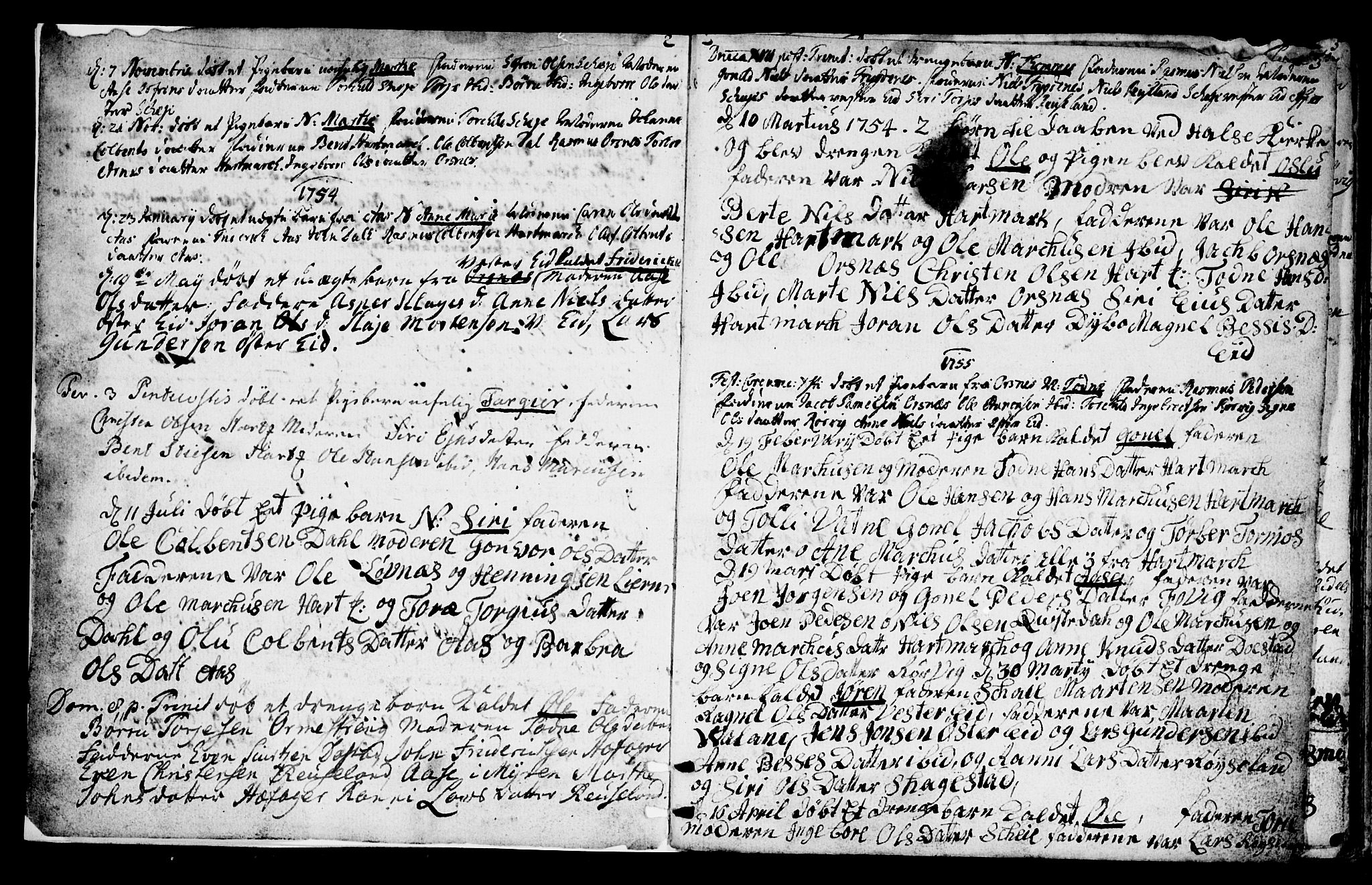 Mandal sokneprestkontor, SAK/1111-0030/F/Fa/Fab/L0002: Parish register (official) no. A 2, 1753-1801, p. 2-3
