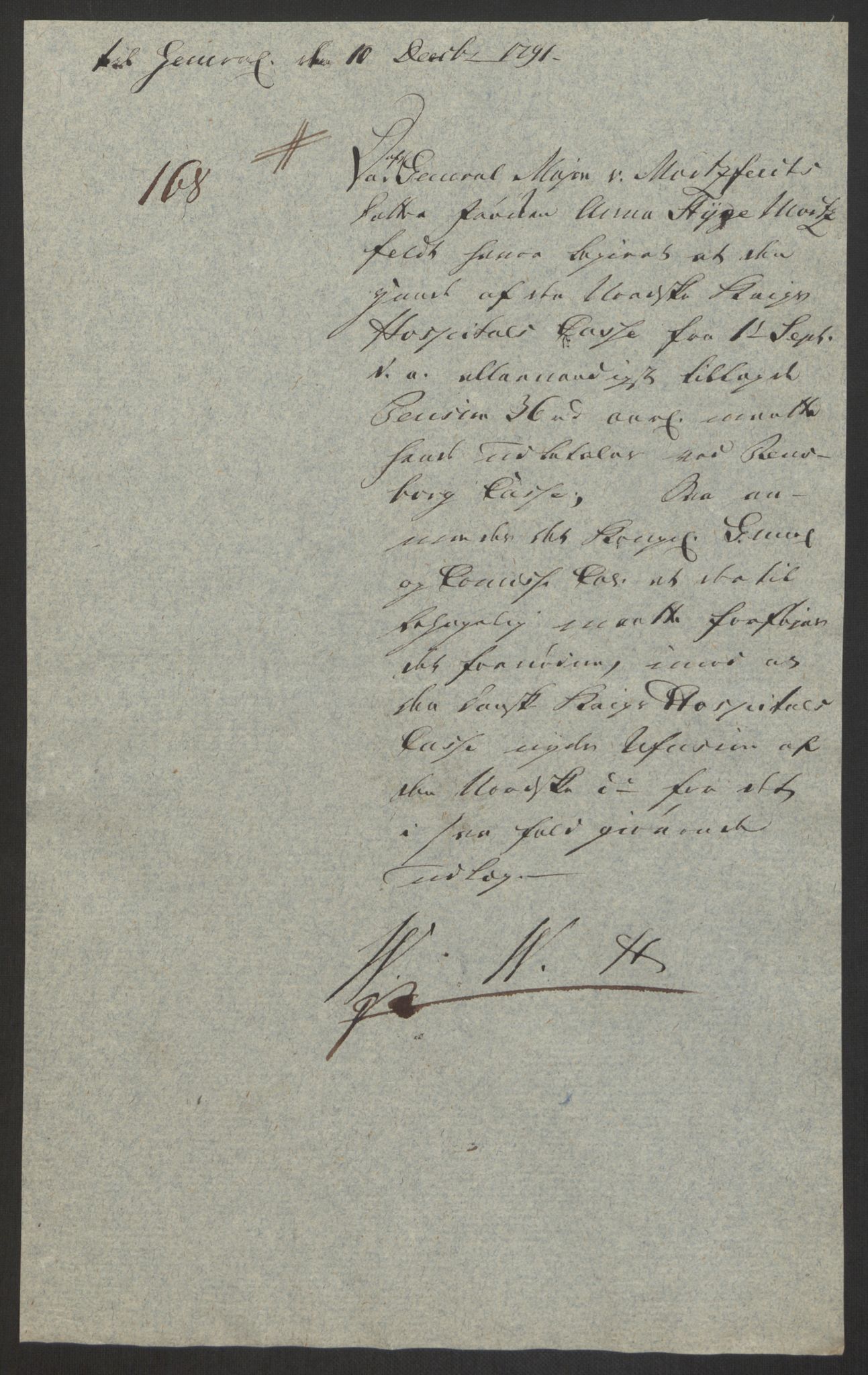 Forsvaret, Den norske kvesthuskasse/krigshospitalkasse, AV/RA-RAFA-1887/F/Fa/L0008: Konsepter, 1790-1793, p. 681