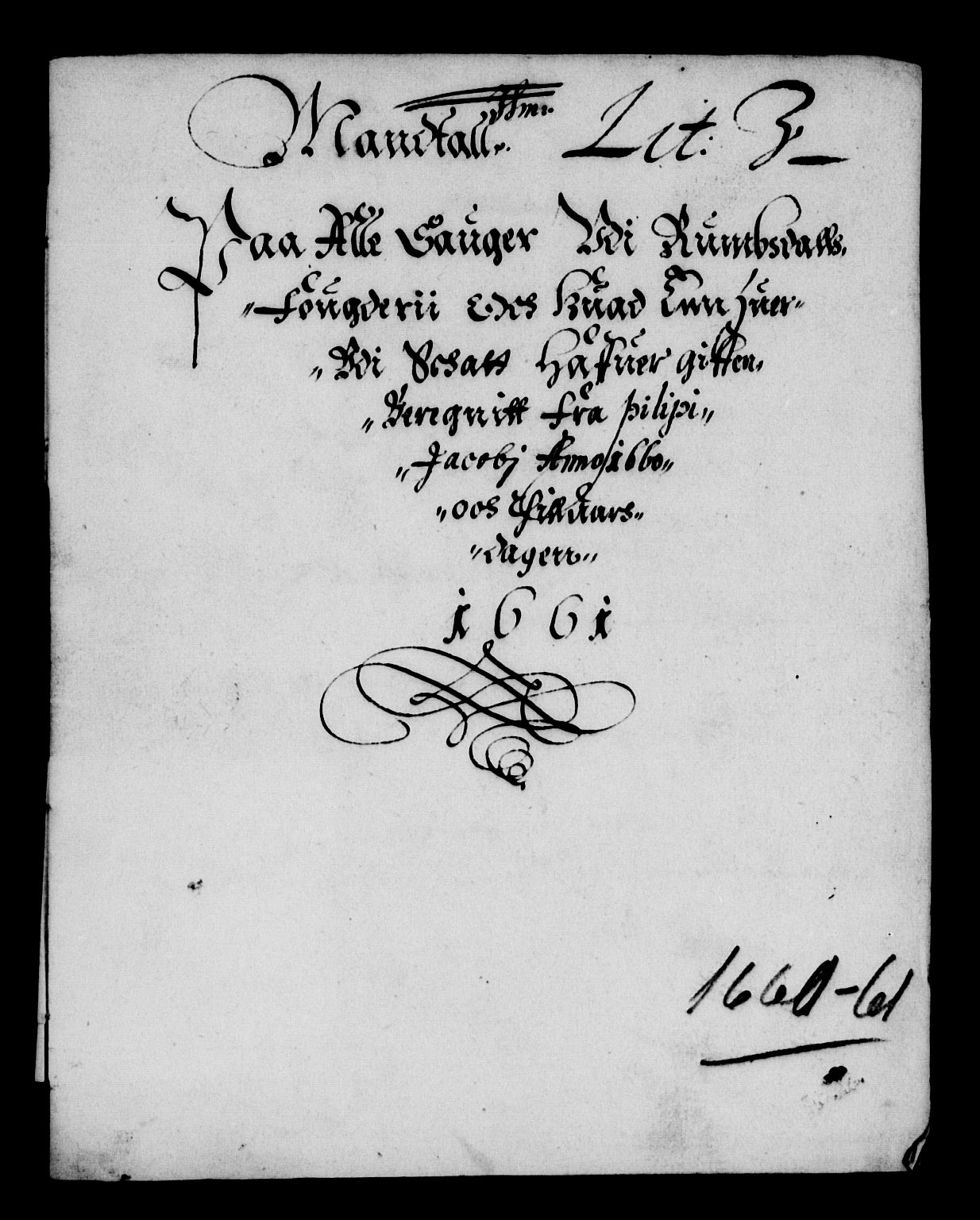 Rentekammeret inntil 1814, Reviderte regnskaper, Lensregnskaper, AV/RA-EA-5023/R/Rb/Rbw/L0144: Trondheim len, 1660-1661