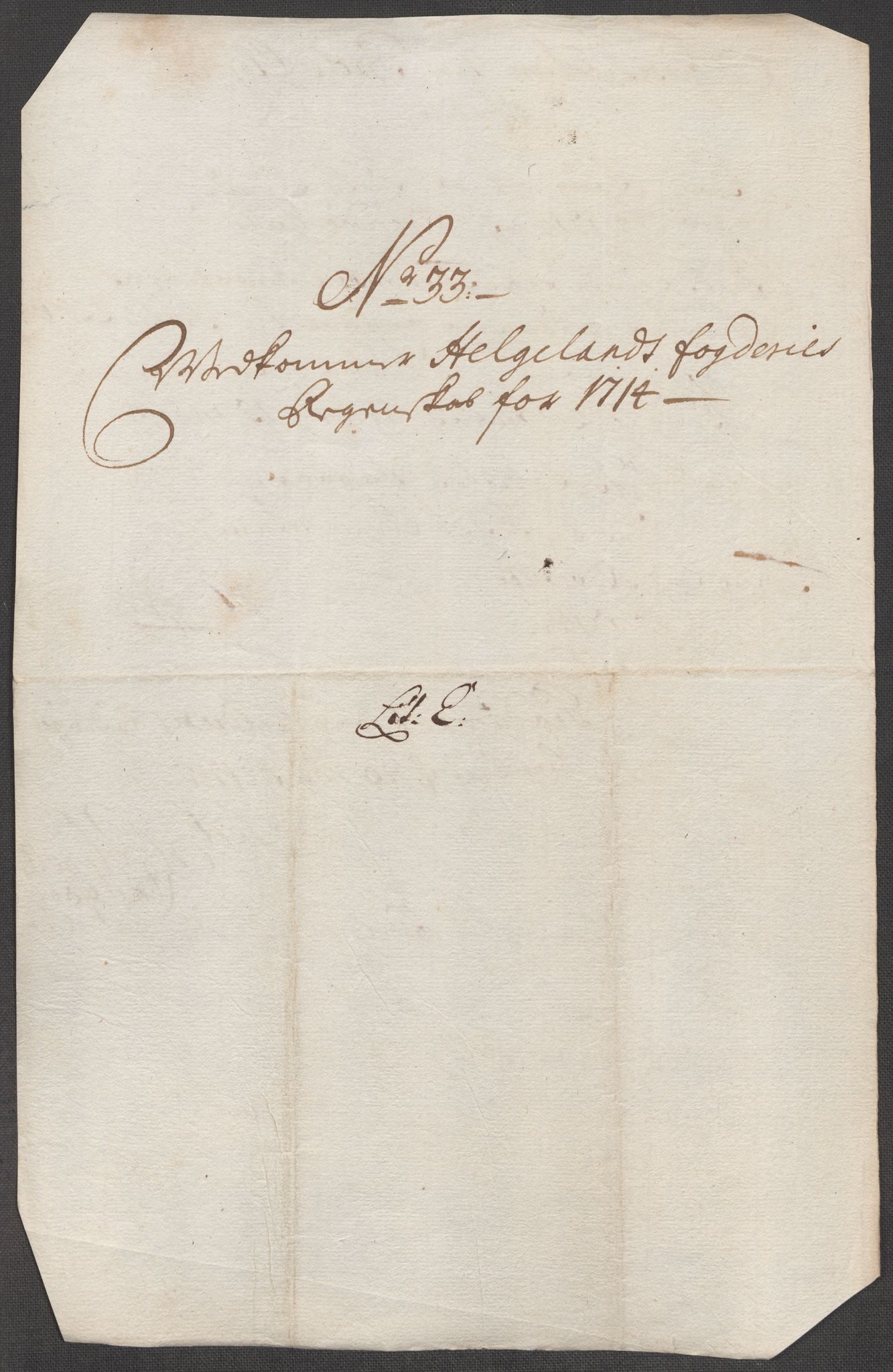 Rentekammeret inntil 1814, Reviderte regnskaper, Fogderegnskap, AV/RA-EA-4092/R65/L4513: Fogderegnskap Helgeland, 1714-1715, p. 193