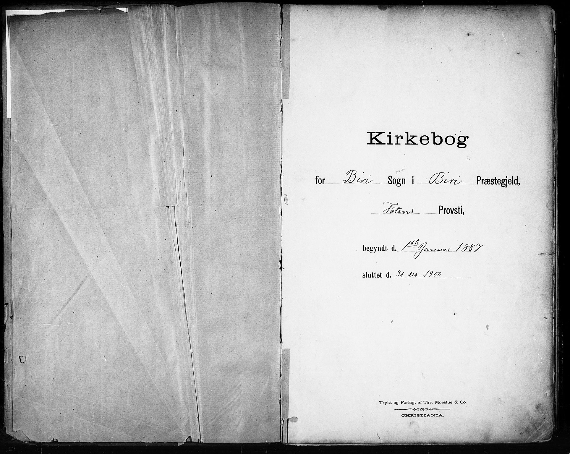 Biri prestekontor, AV/SAH-PREST-096/H/Ha/Haa/L0009: Parish register (official) no. 9, 1887-1900