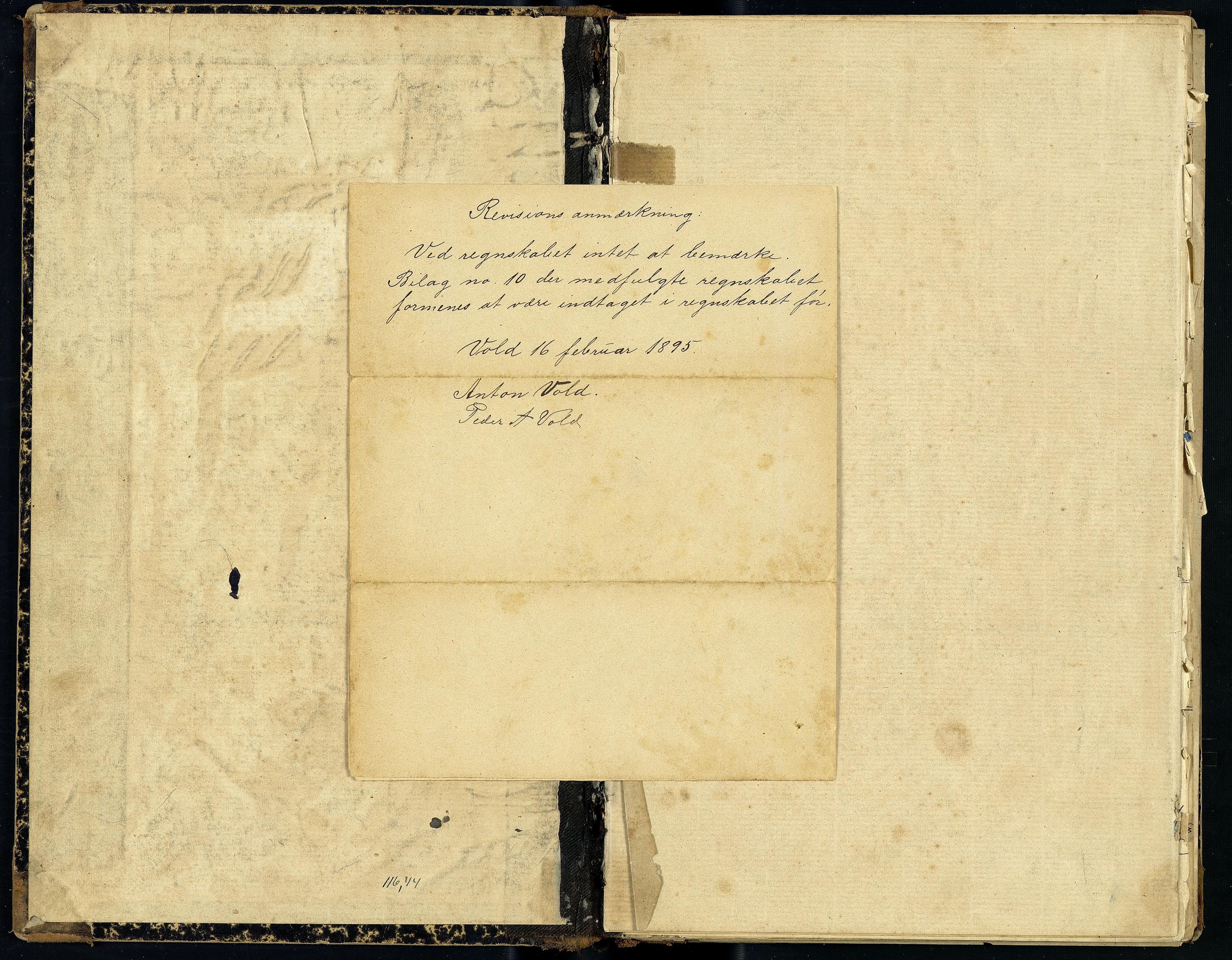 Voll Branntrygdelag, ROMS/R.Ark.1002/R/L0001: Rekneskapsprotokoll, 1890-1936