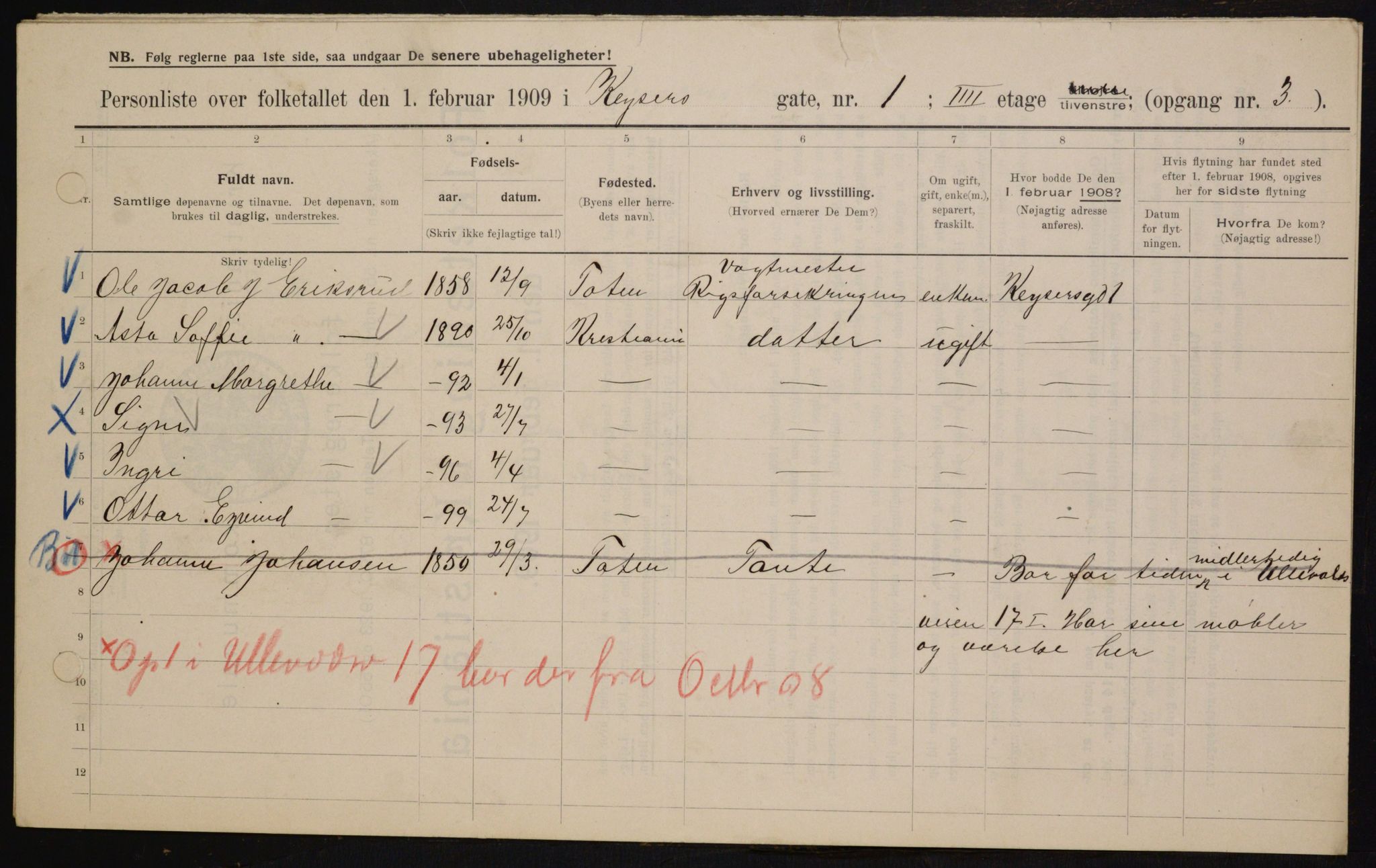 OBA, Municipal Census 1909 for Kristiania, 1909, p. 44859