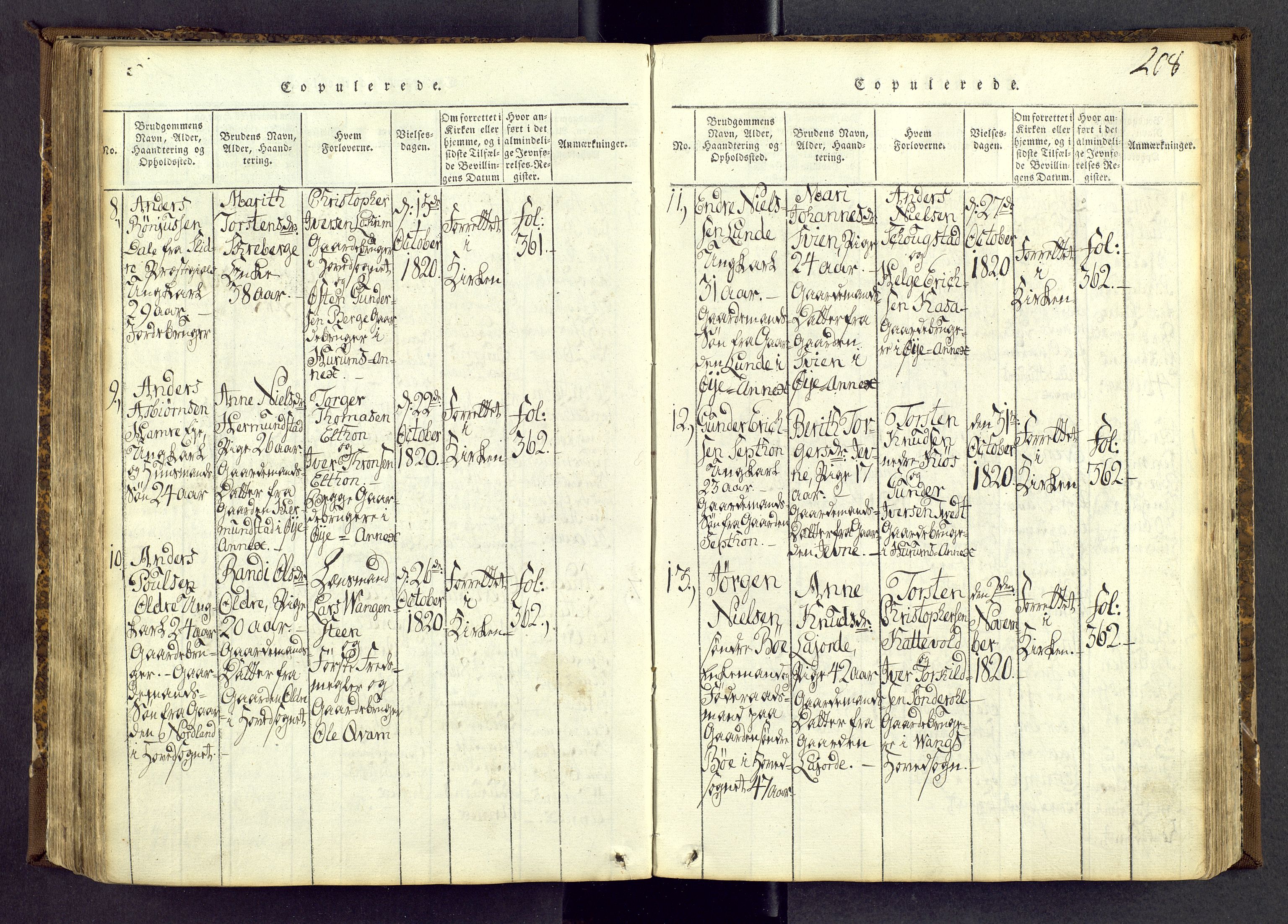 Vang prestekontor, Valdres, AV/SAH-PREST-140/H/Ha/L0004: Parish register (official) no. 4, 1814-1831, p. 208