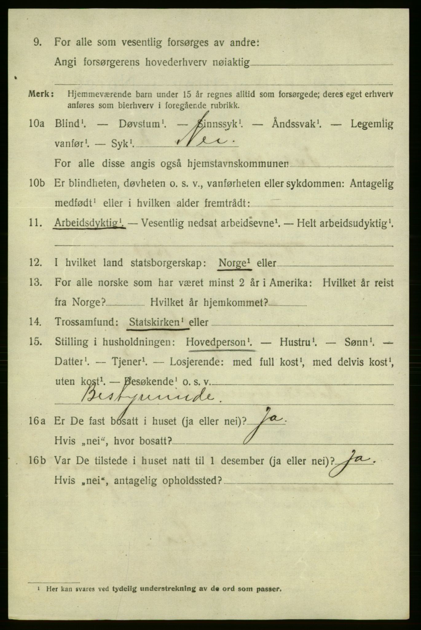 SAO, 1920 census for Fredrikshald, 1920, p. 12322