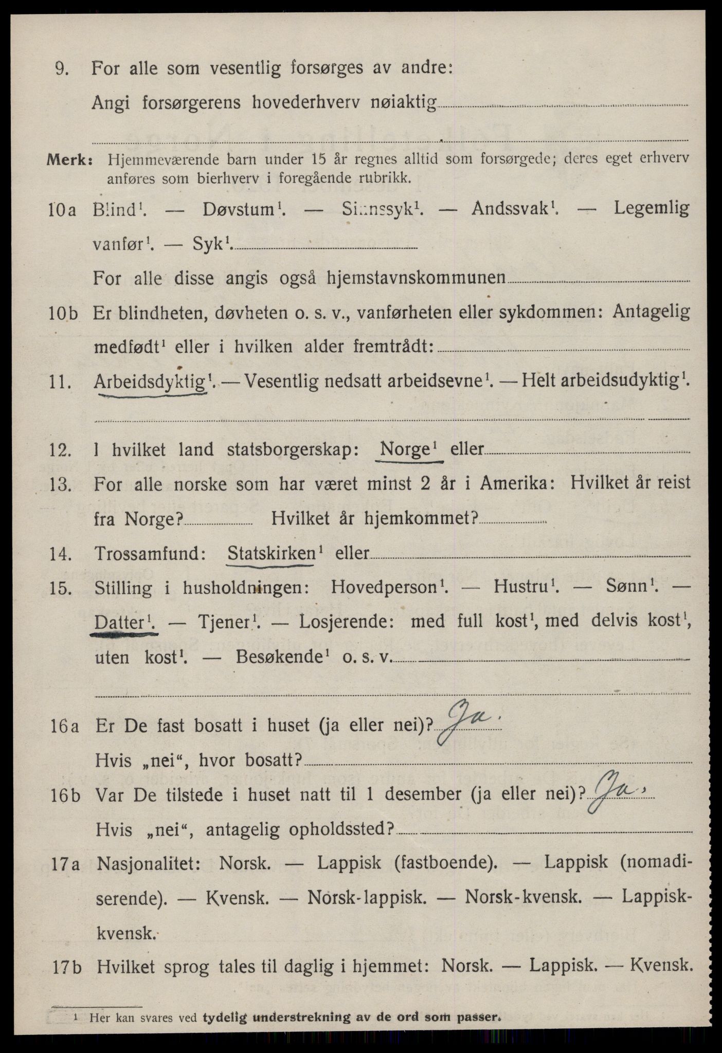 SAT, 1920 census for Stadsbygd, 1920, p. 3775