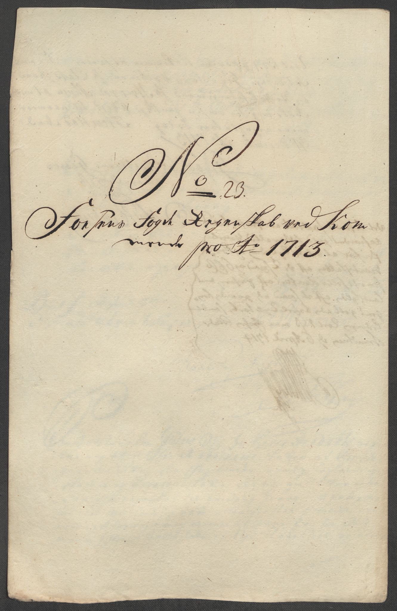 Rentekammeret inntil 1814, Reviderte regnskaper, Fogderegnskap, AV/RA-EA-4092/R57/L3861: Fogderegnskap Fosen, 1712-1713, p. 454