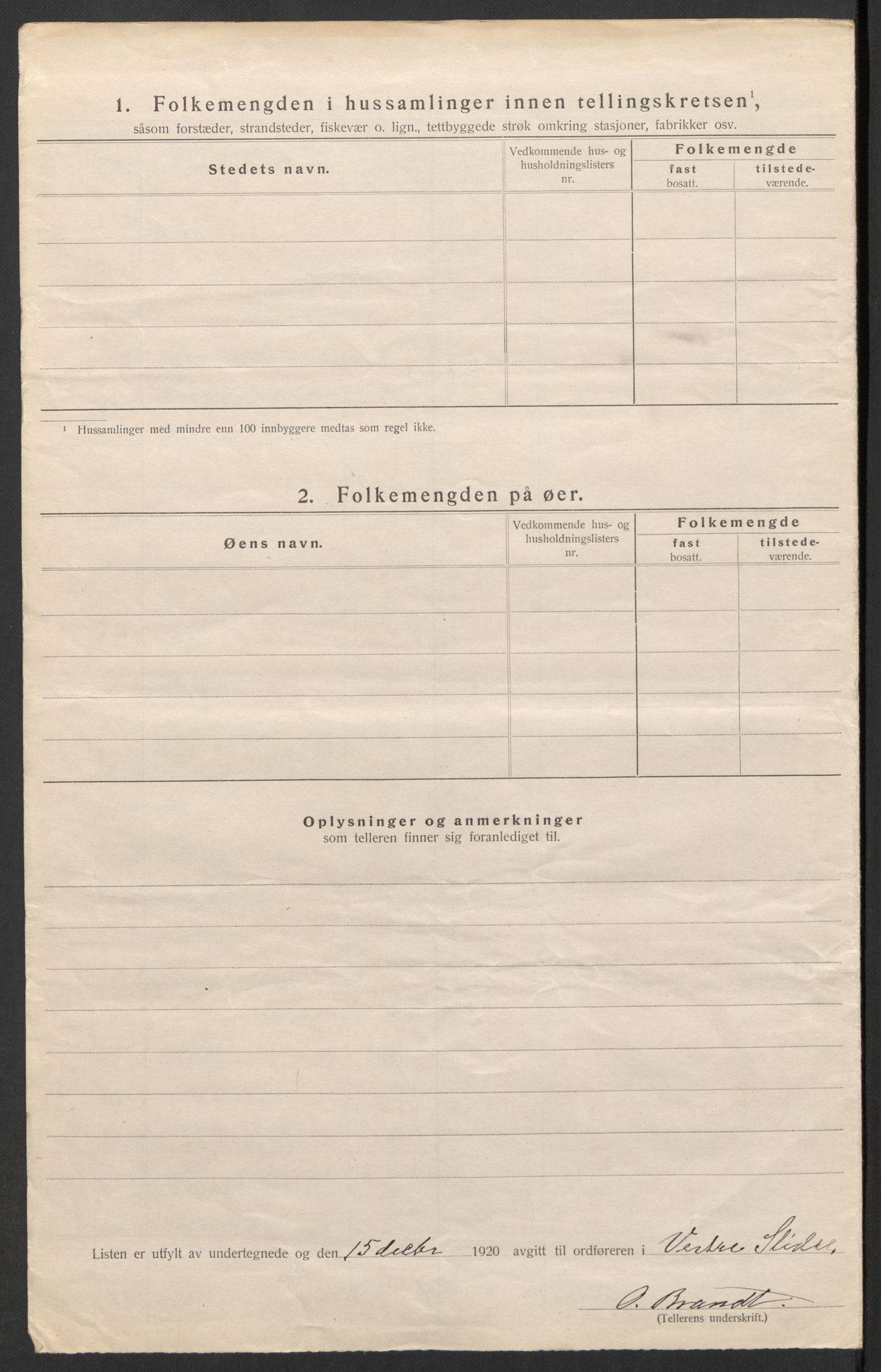 SAH, 1920 census for Vestre Slidre, 1920, p. 17