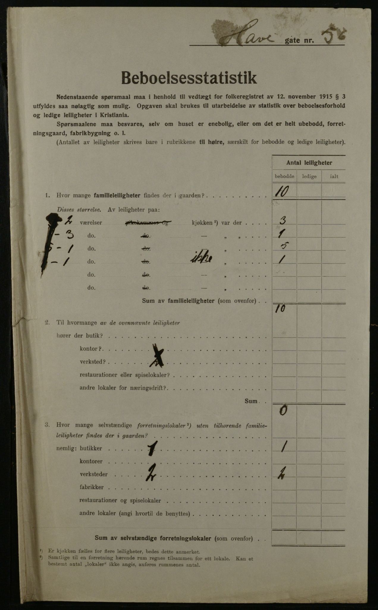OBA, Municipal Census 1923 for Kristiania, 1923, p. 38053