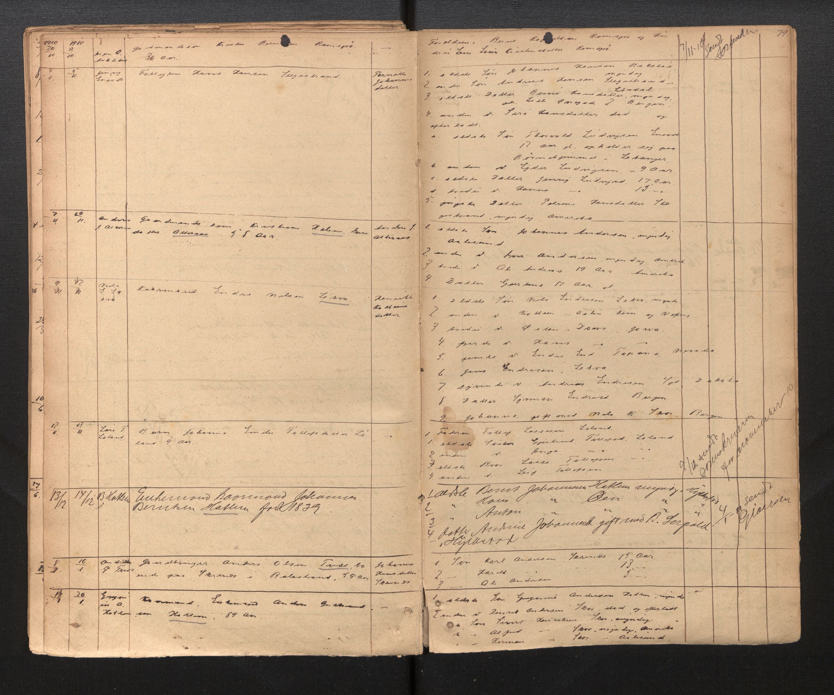 Lensmannen i Hyllestad, AV/SAB-A-28301/0006/L0005: Dødsfallprotokoll, 1882-1912, p. 79