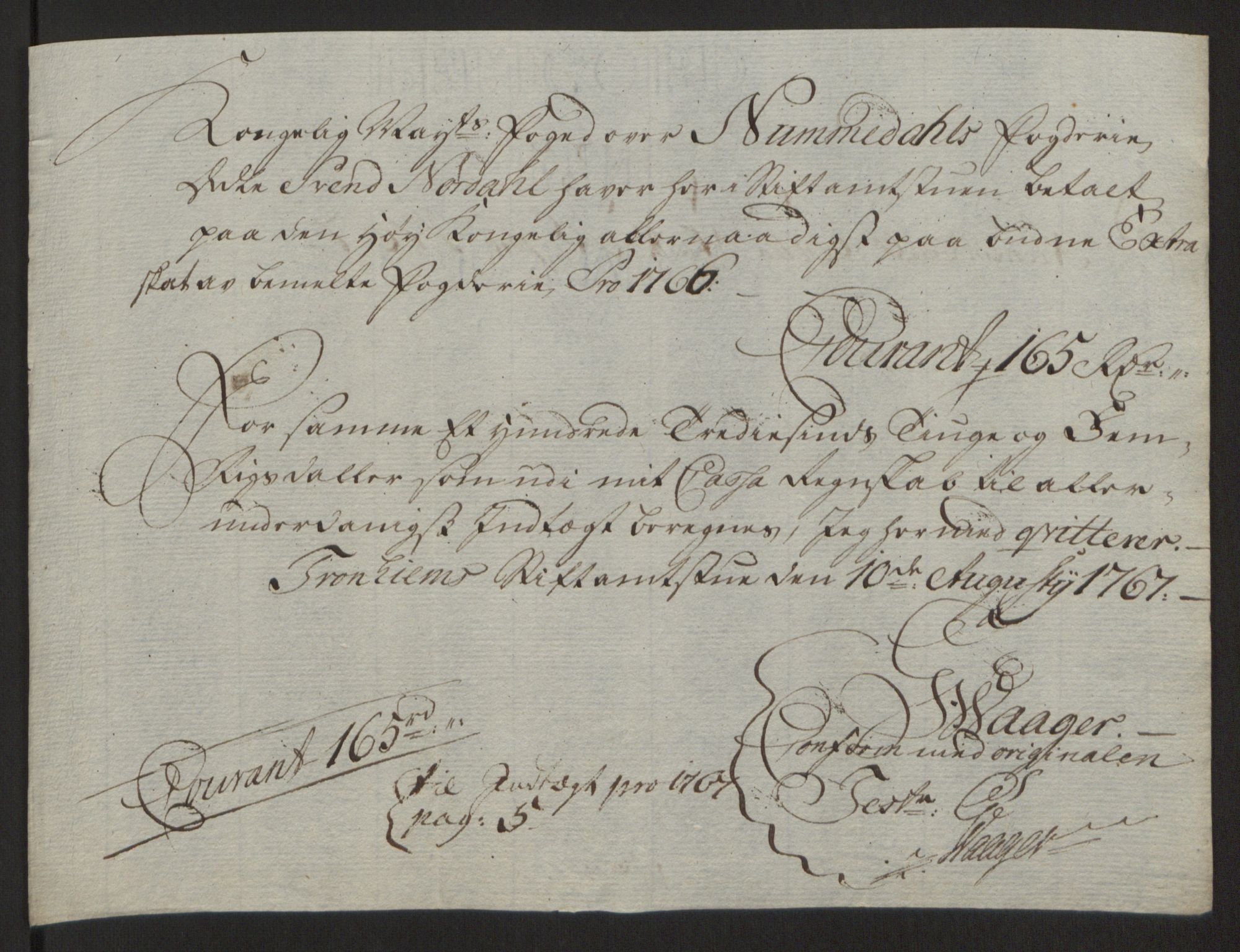 Rentekammeret inntil 1814, Reviderte regnskaper, Fogderegnskap, RA/EA-4092/R64/L4502: Ekstraskatten Namdal, 1762-1772, p. 247