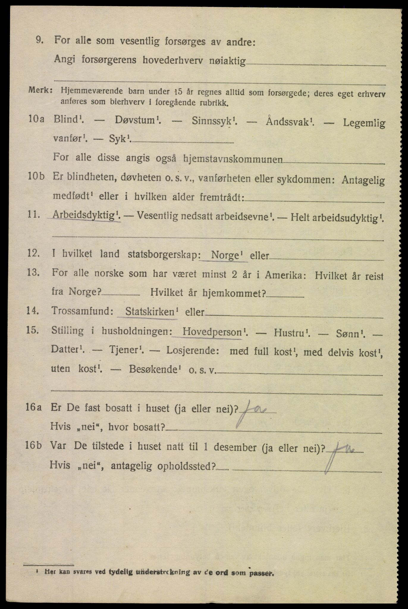SAK, 1920 census for Søndeled, 1920, p. 3916