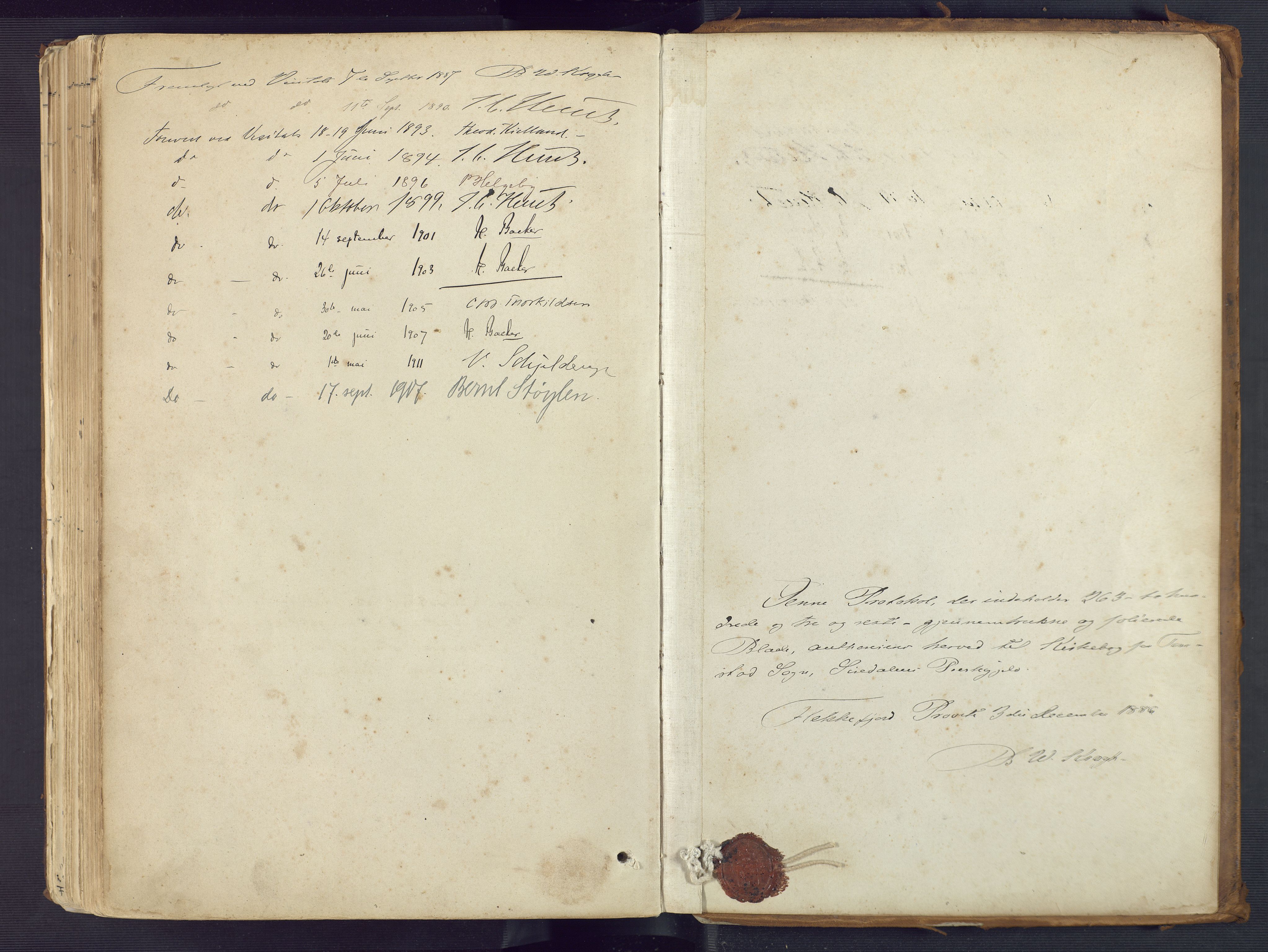 Sirdal sokneprestkontor, SAK/1111-0036/F/Fa/Fab/L0004: Parish register (official) no. A 4, 1887-1919