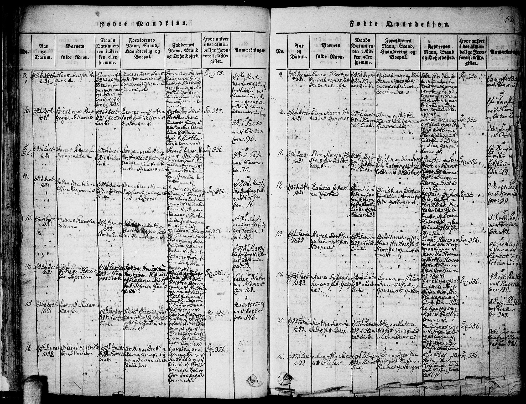 Høland prestekontor Kirkebøker, SAO/A-10346a/F/Fa/L0007: Parish register (official) no. I 7, 1814-1827, p. 53