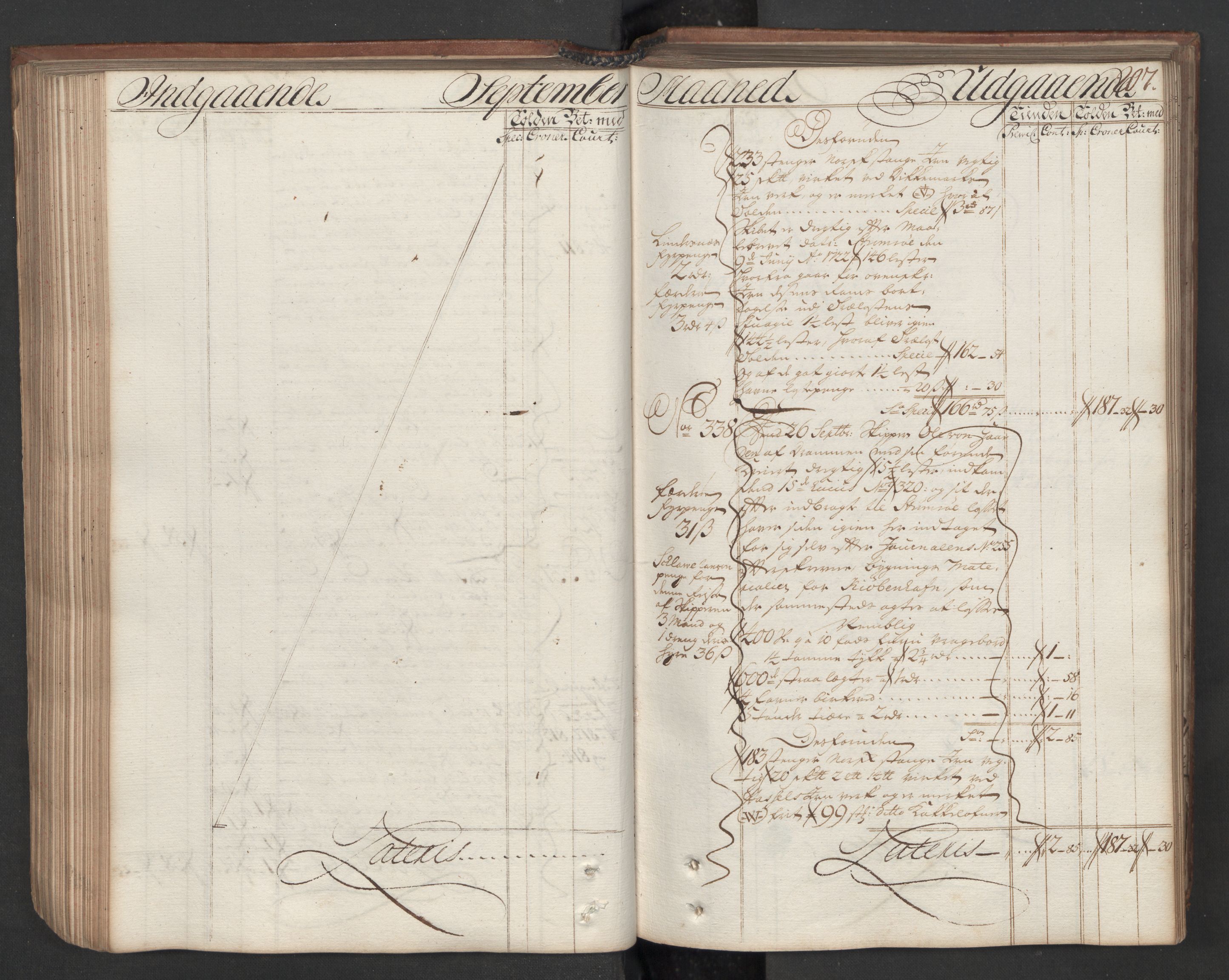 Generaltollkammeret, tollregnskaper, AV/RA-EA-5490/R08/L0009/0001: Tollregnskaper Drammen / Hovedtollbok, 1731, p. 206b-207a