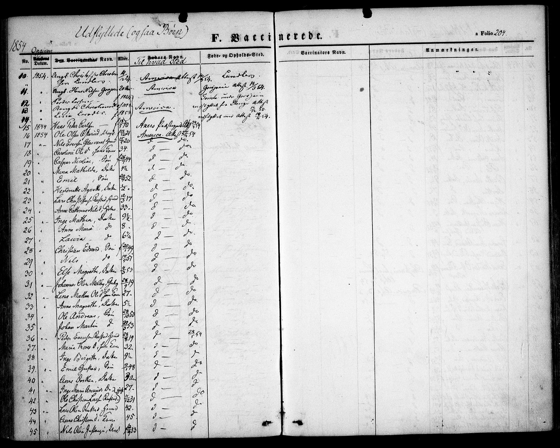 Hurdal prestekontor Kirkebøker, SAO/A-10889/F/Fa/L0005: Parish register (official) no. I 5, 1846-1859, p. 204