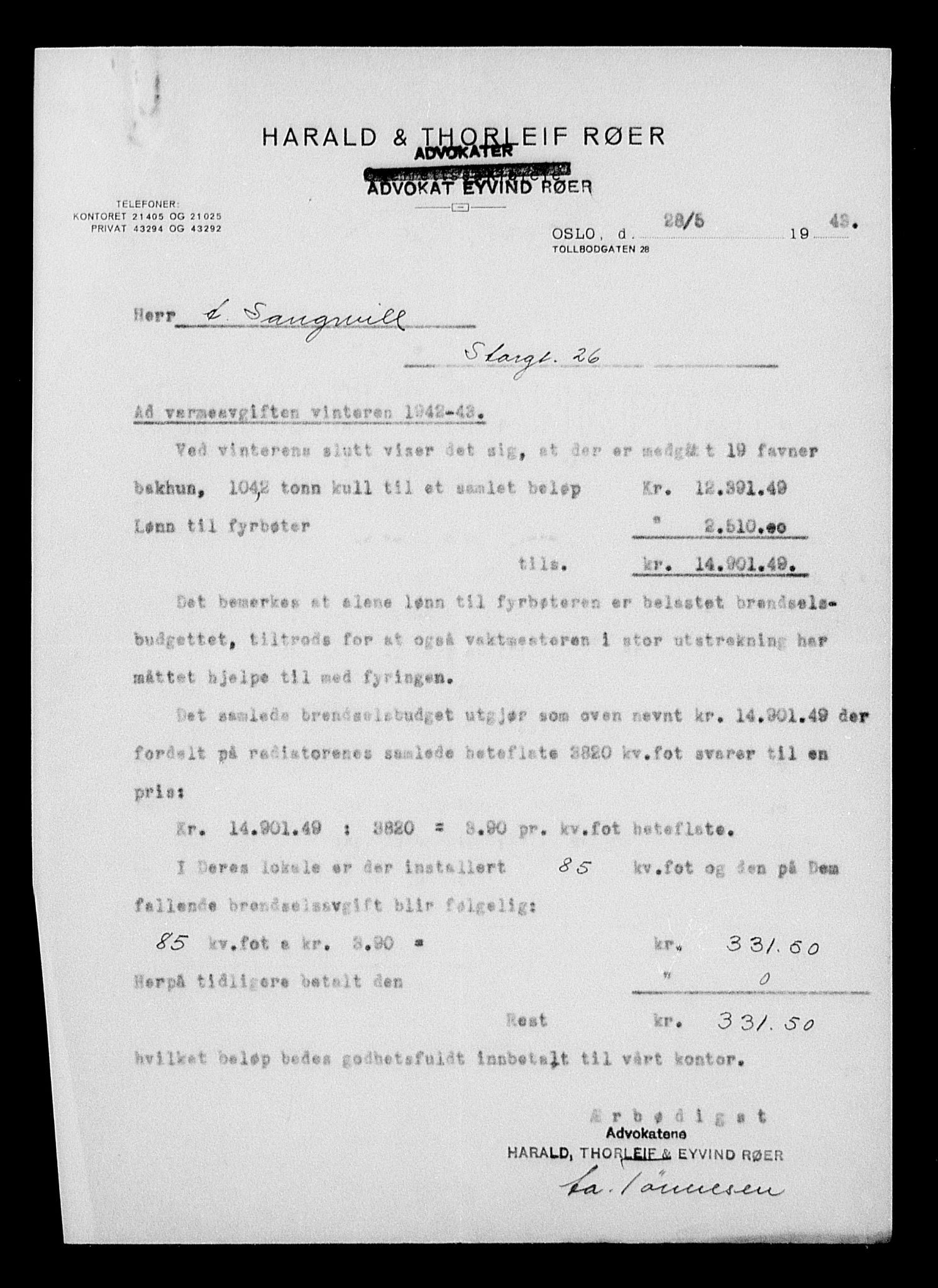 Justisdepartementet, Tilbakeføringskontoret for inndratte formuer, RA/S-1564/H/Hc/Hcc/L0977: --, 1945-1947, p. 27