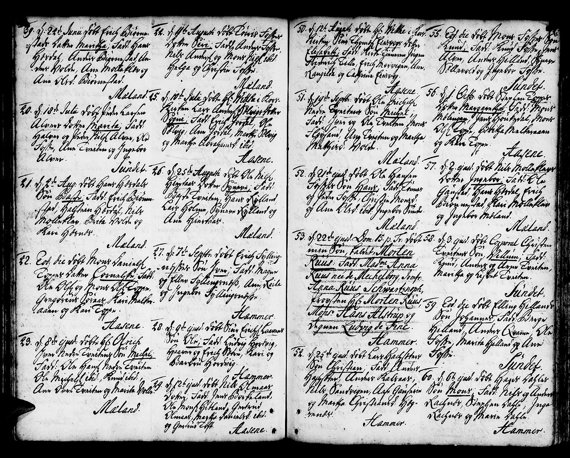 Hamre sokneprestembete, AV/SAB-A-75501/H/Ha/Haa/Haaa/L0006: Parish register (official) no. A 6, 1750-1761, p. 84