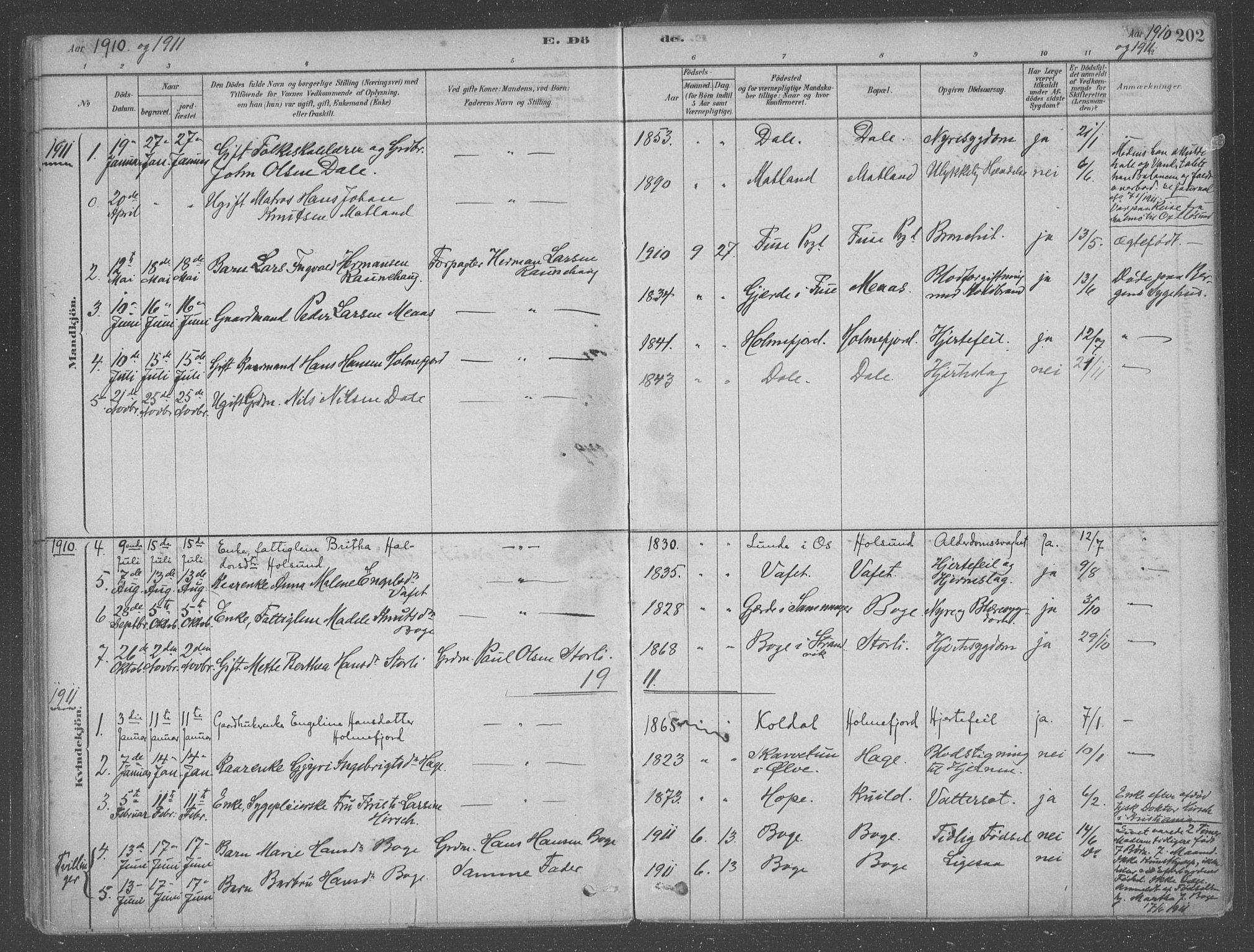 Fusa sokneprestembete, AV/SAB-A-75401/H/Haa: Parish register (official) no. B 1, 1880-1938, p. 202