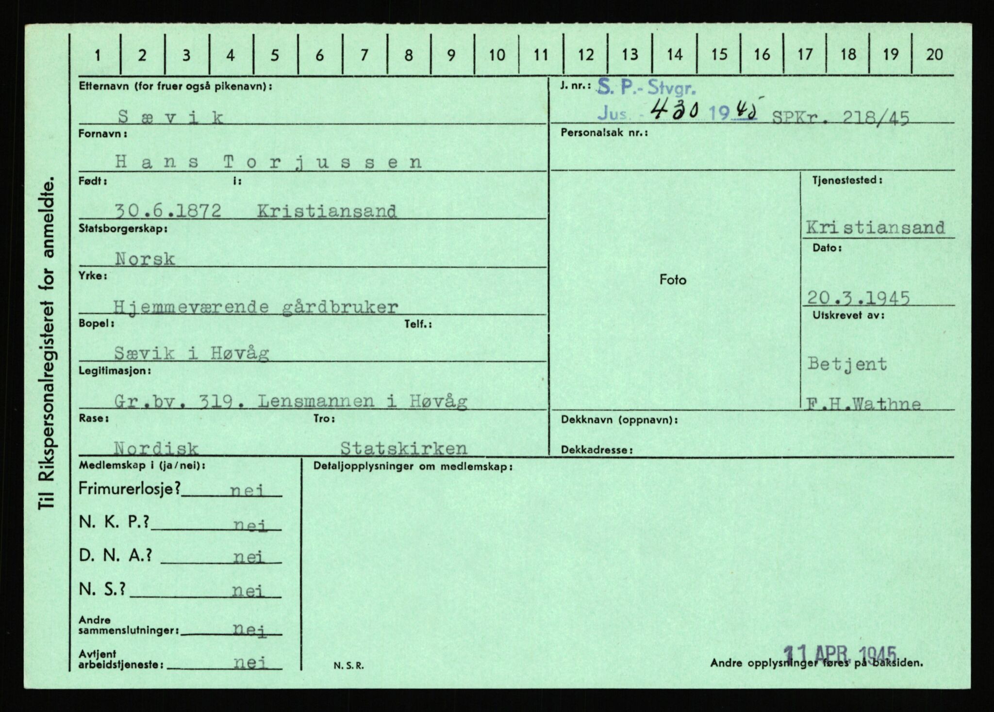 Statspolitiet - Hovedkontoret / Osloavdelingen, AV/RA-S-1329/C/Ca/L0015: Svea - Tøsse, 1943-1945, p. 1112