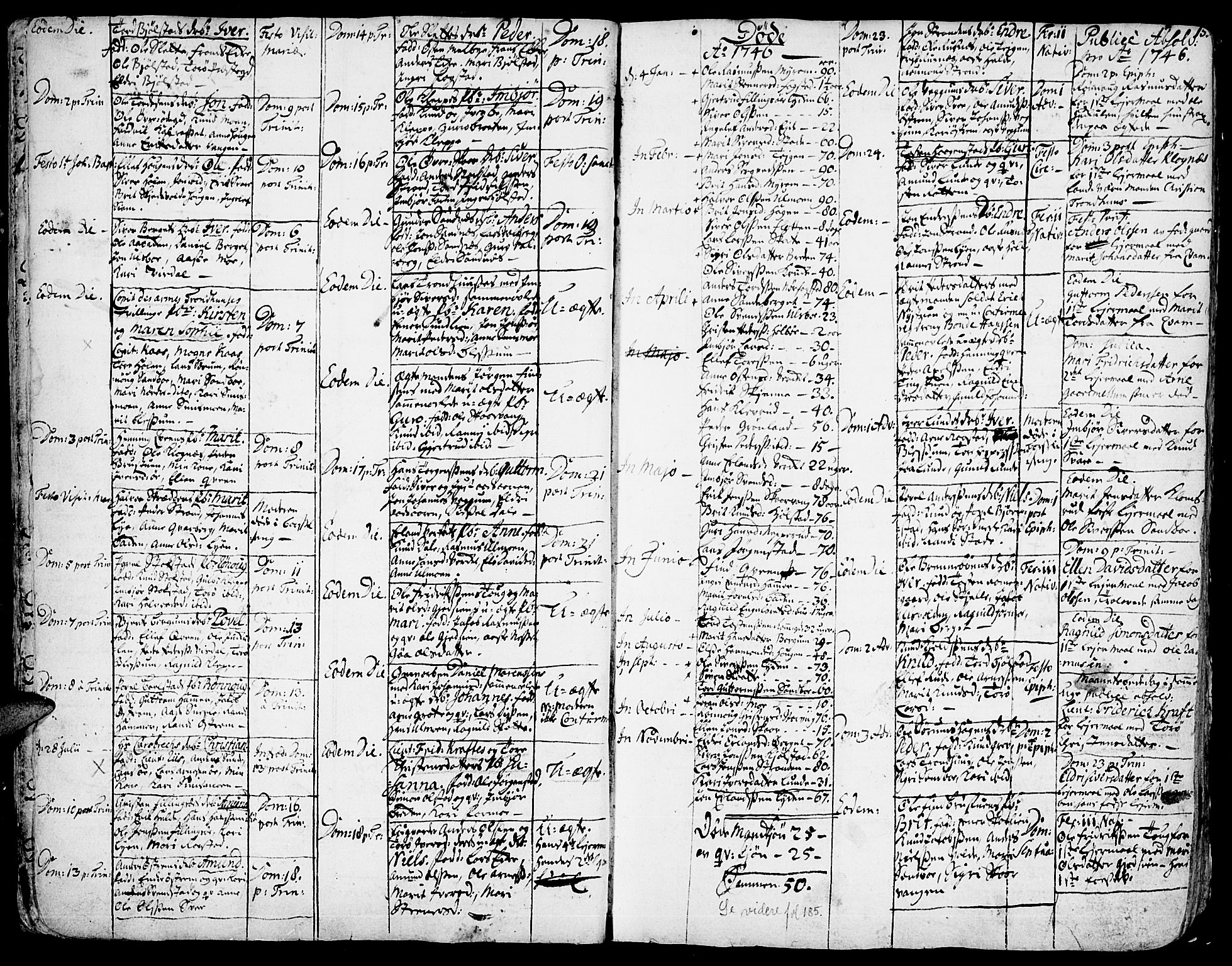 Vågå prestekontor, SAH/PREST-076/H/Ha/Haa/L0001: Parish register (official) no. 1, 1739-1810, p. 15