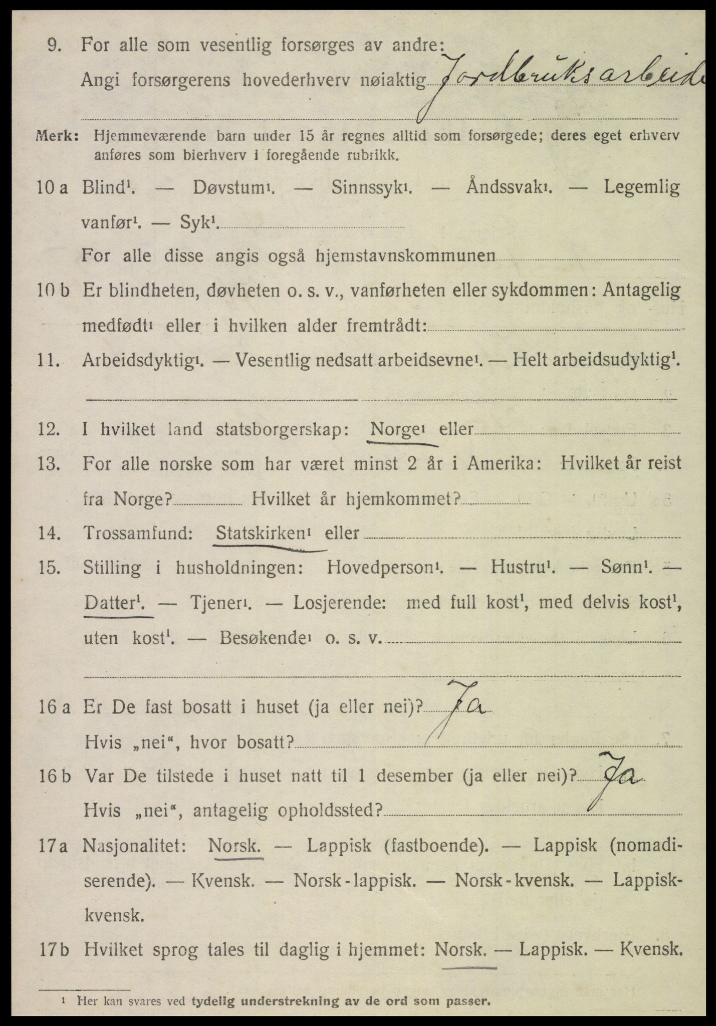 SAT, 1920 census for Skatval, 1920, p. 3890