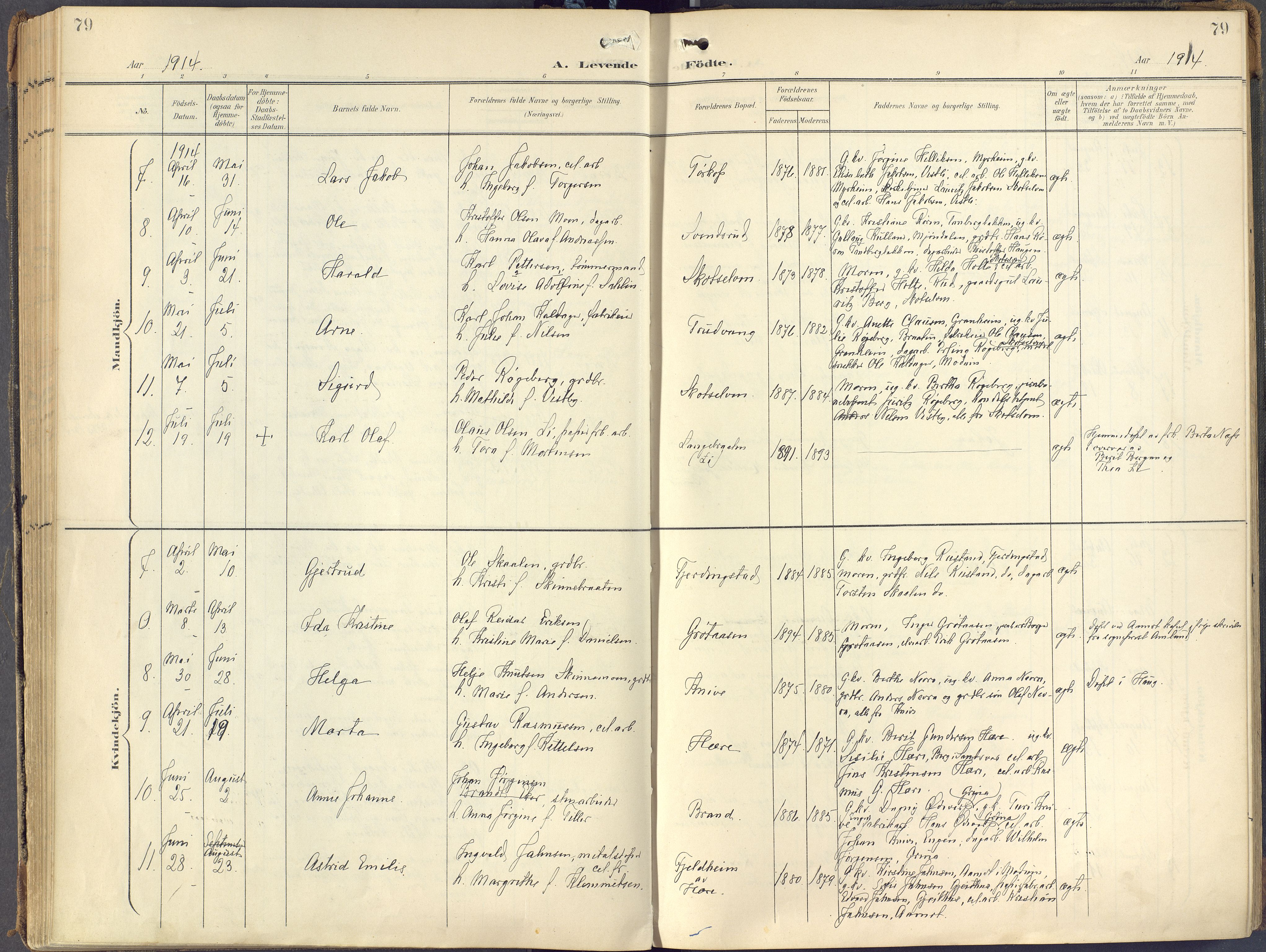 Eiker kirkebøker, SAKO/A-4/F/Fc/L0004: Parish register (official) no. III 4, 1900-1919, p. 79