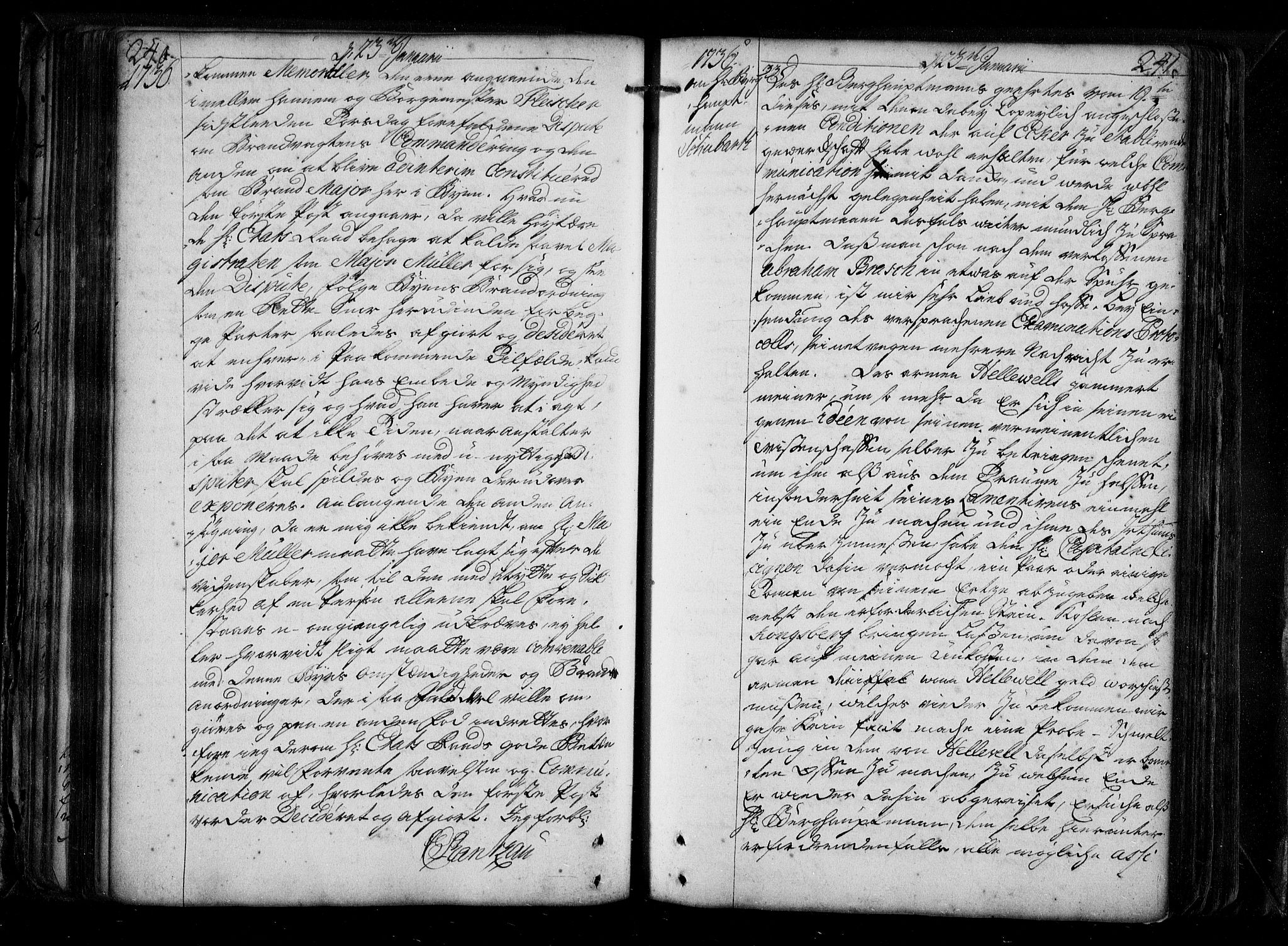 Stattholderembetet 1572-1771, AV/RA-EA-2870/Be/L0010: Allmenn kopibok, autorisert, 1735-1736, p. 240-241