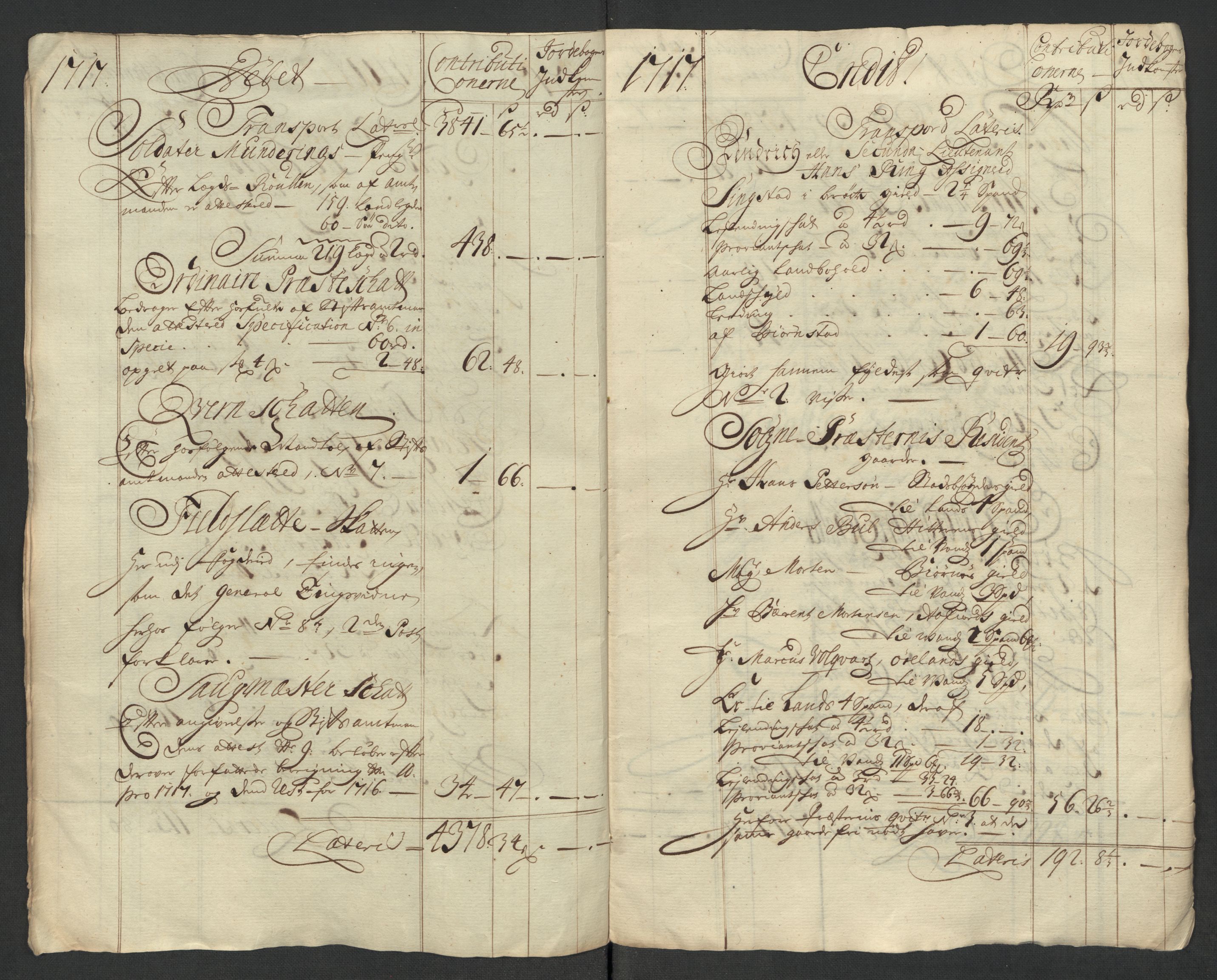 Rentekammeret inntil 1814, Reviderte regnskaper, Fogderegnskap, AV/RA-EA-4092/R57/L3865: Fogderegnskap Fosen, 1717, p. 250