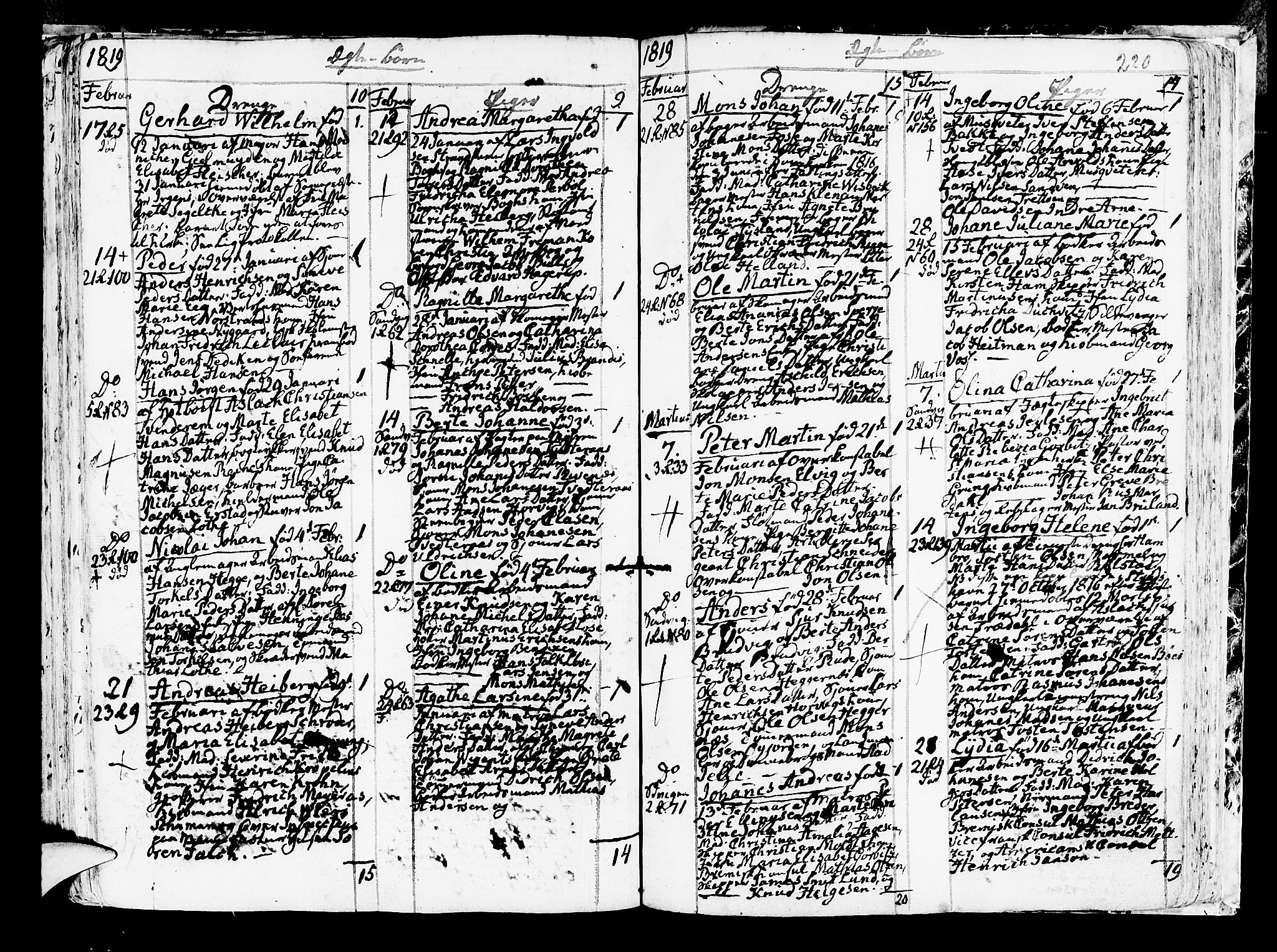 Korskirken sokneprestembete, AV/SAB-A-76101/H/Haa/L0006: Parish register (official) no. A 6, 1790-1820, p. 220