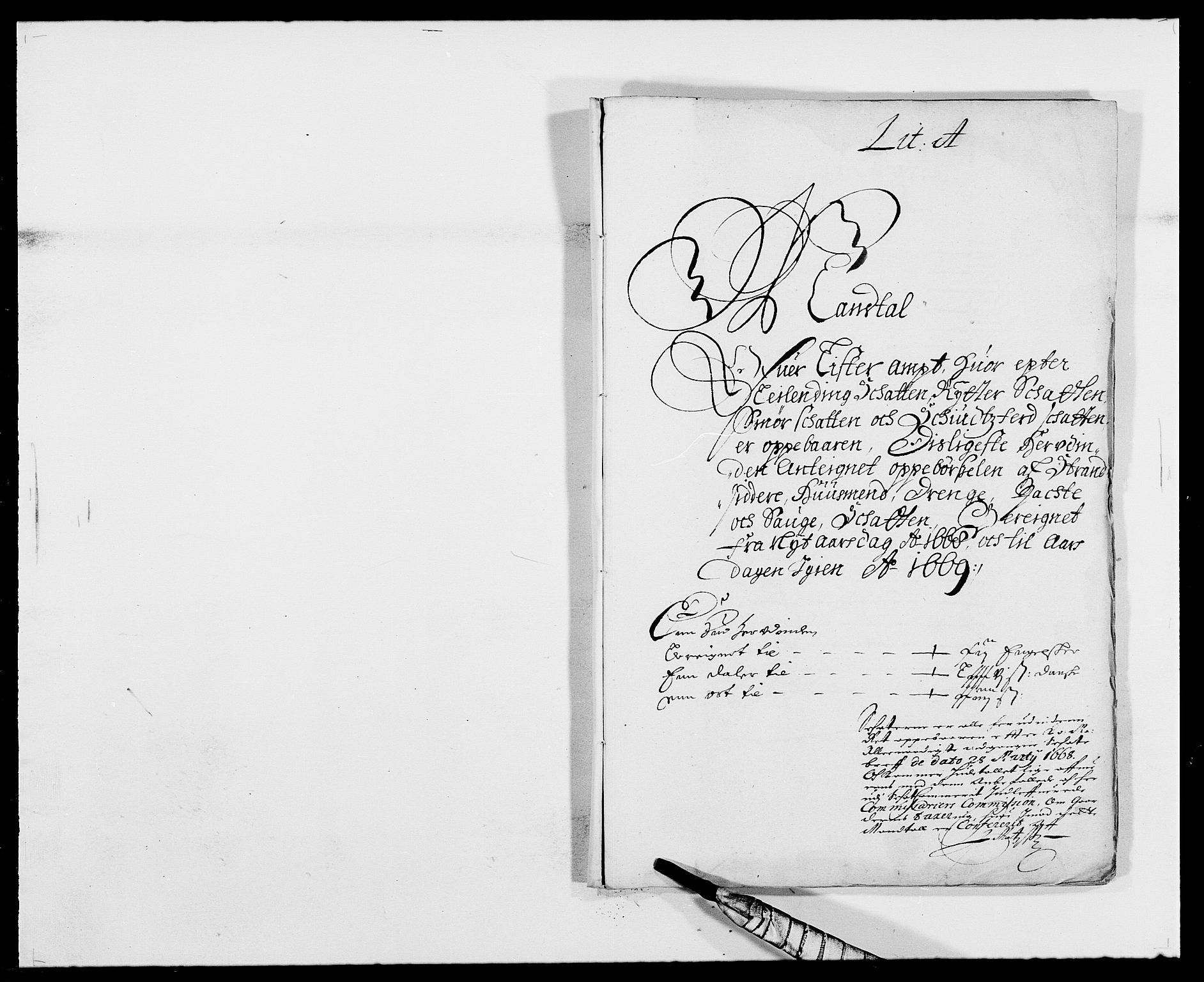 Rentekammeret inntil 1814, Reviderte regnskaper, Fogderegnskap, RA/EA-4092/R41/L2524: Fogderegnskap Lista, 1665-1668, p. 346