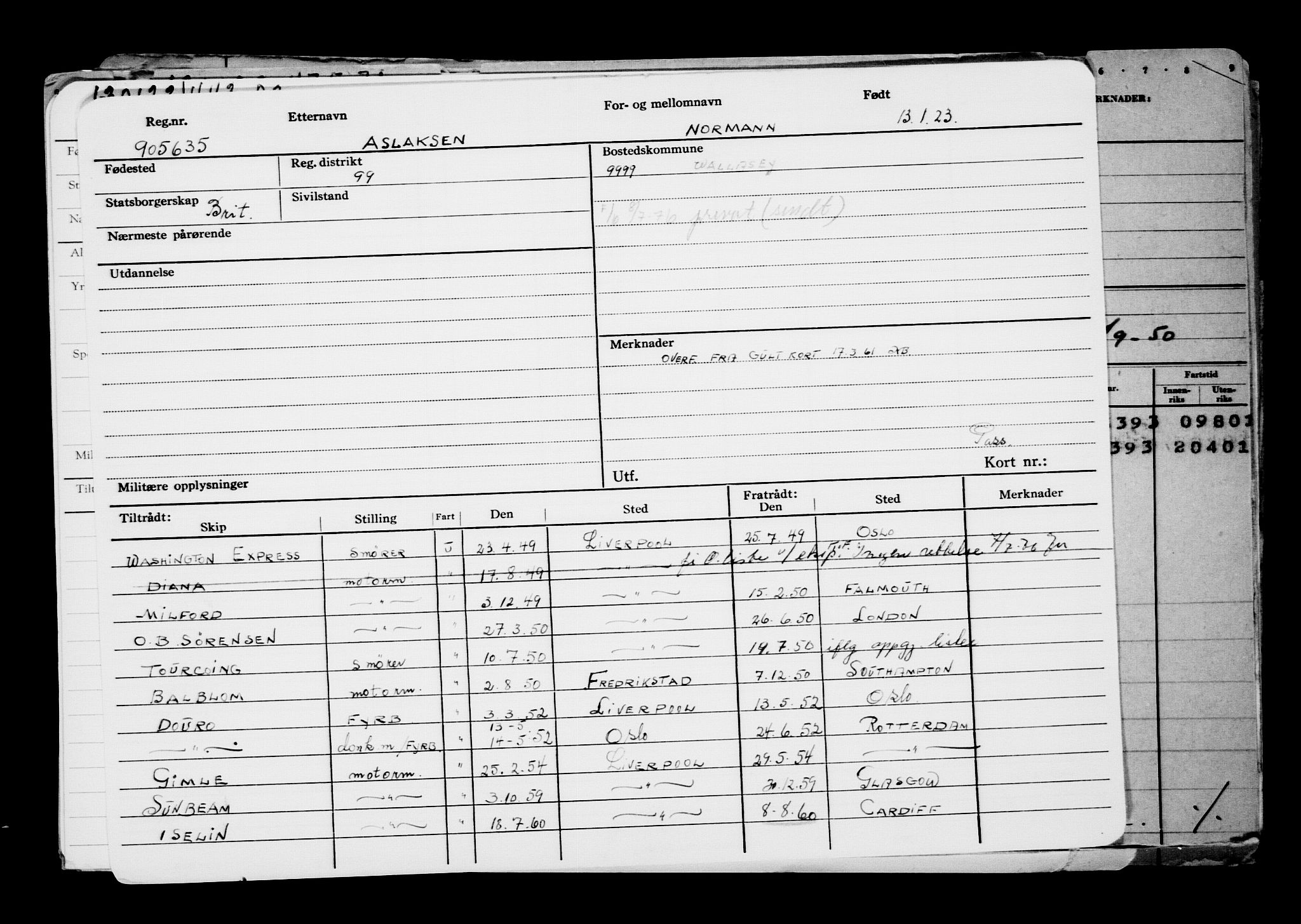 Direktoratet for sjømenn, AV/RA-S-3545/G/Gb/L0214: Hovedkort, 1923, p. 364