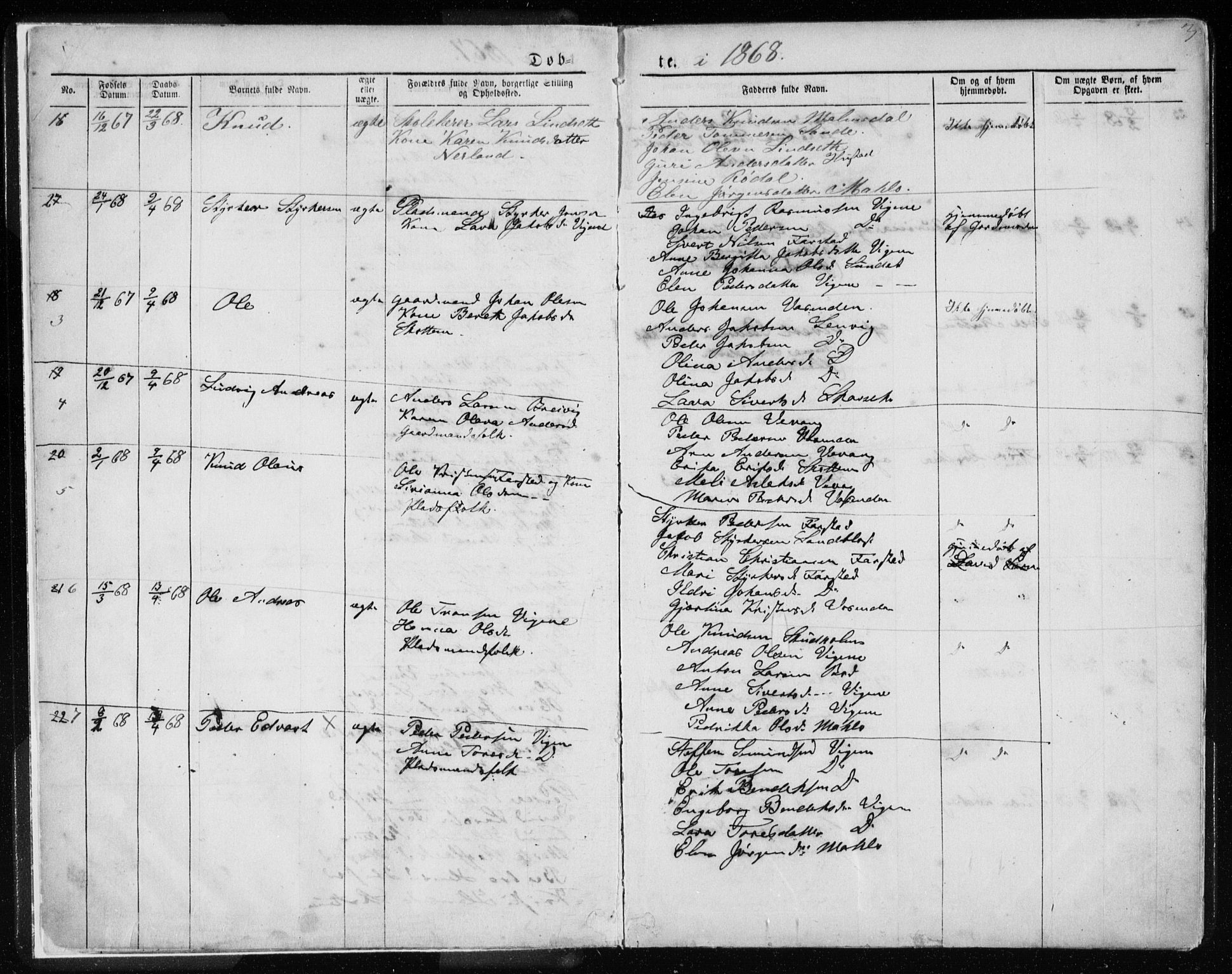 Ministerialprotokoller, klokkerbøker og fødselsregistre - Møre og Romsdal, AV/SAT-A-1454/567/L0782: Parish register (copy) no. 567C02, 1867-1886, p. 3