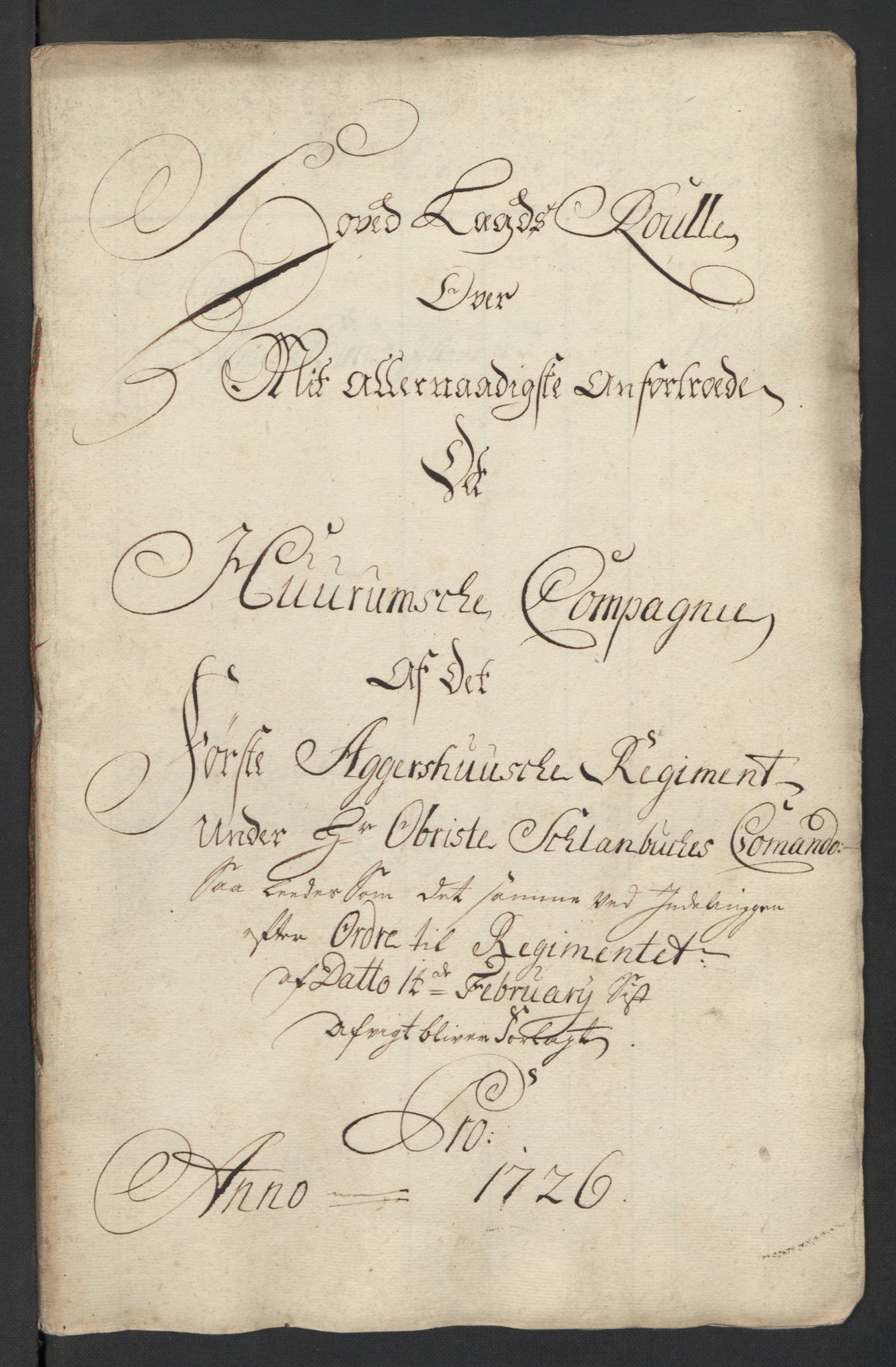 Rentekammeret inntil 1814, Realistisk ordnet avdeling, RA/EA-4070/Ki/L0015: [S14]: Hovedlegdsruller, 1726, p. 278