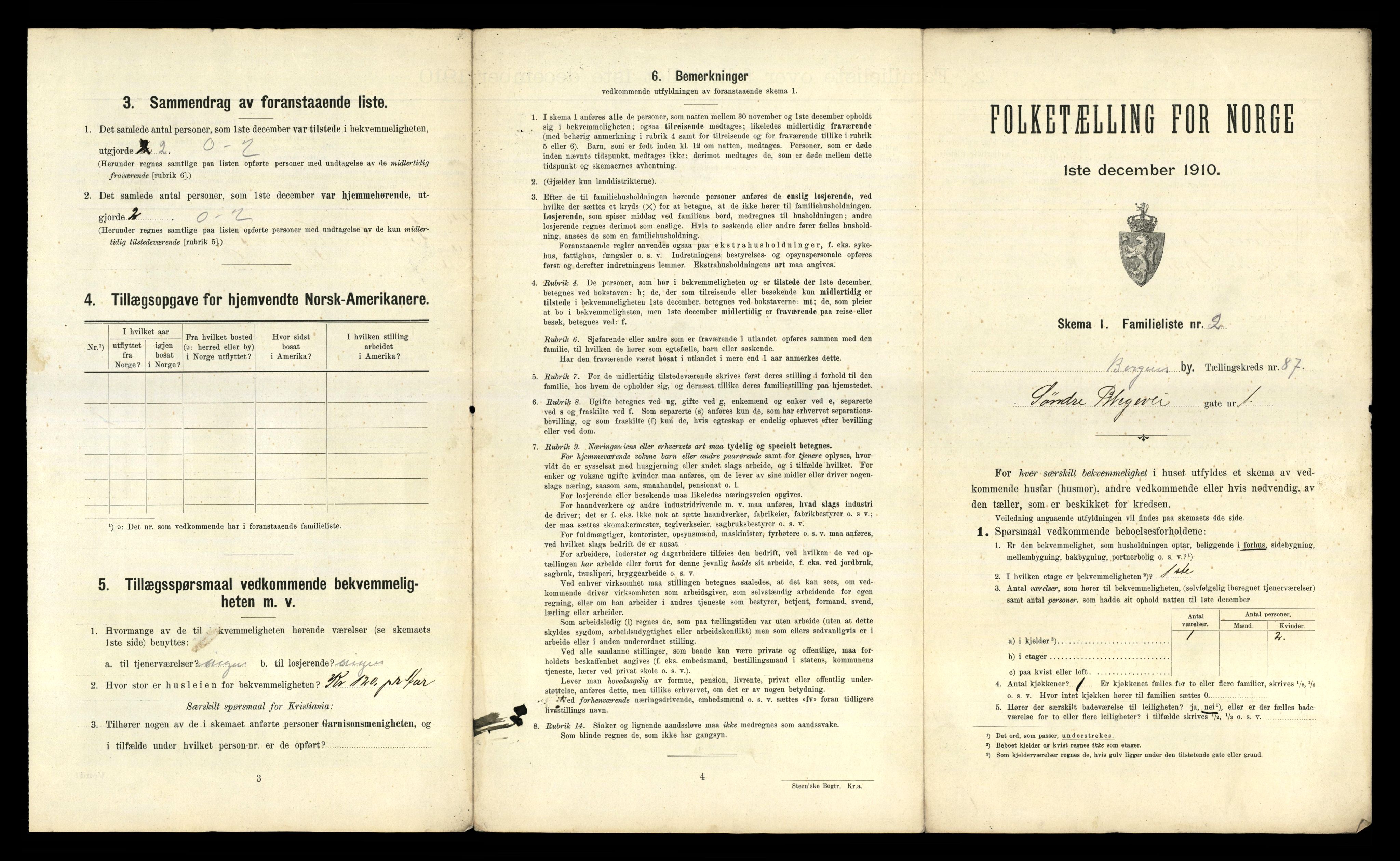 RA, 1910 census for Bergen, 1910, p. 30511