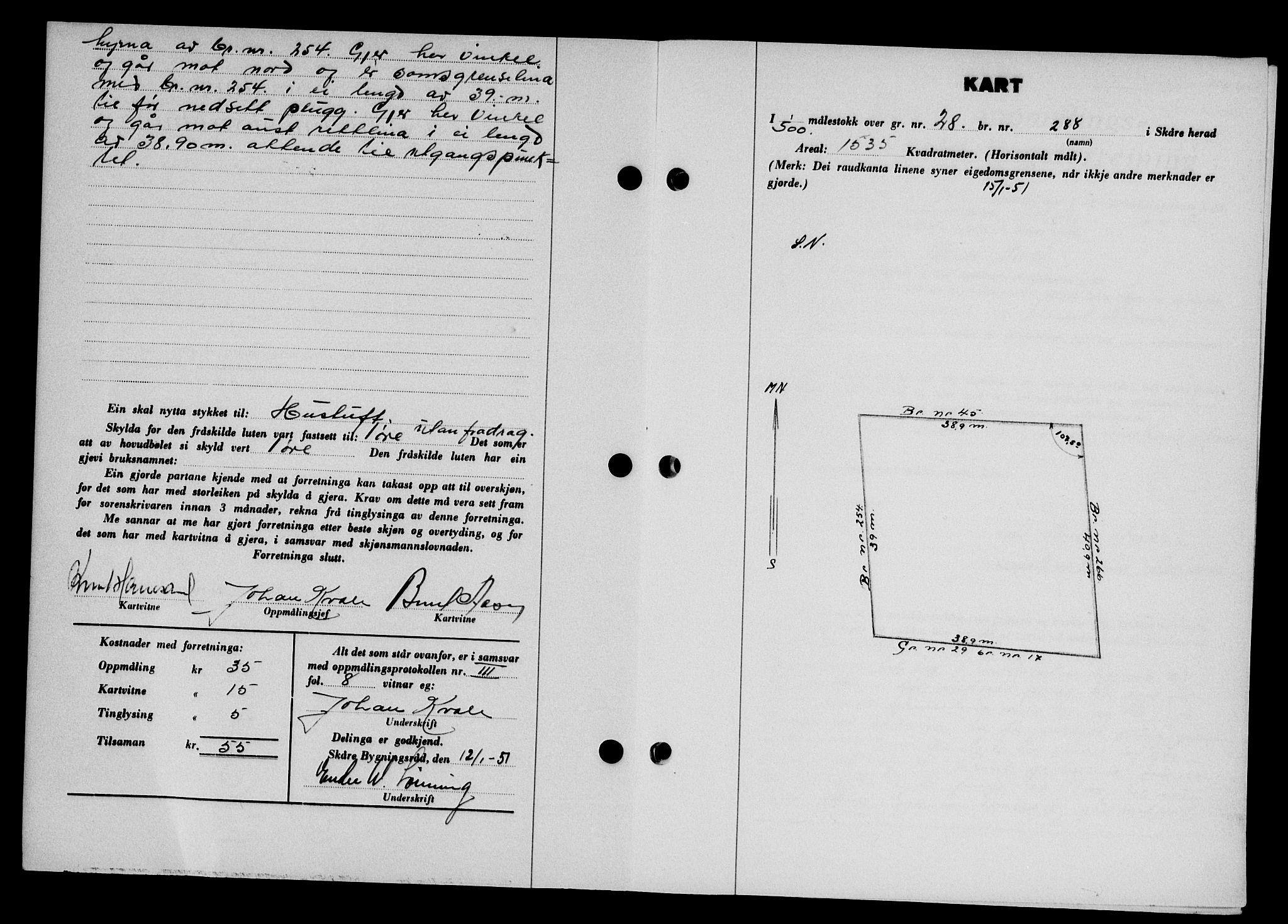 Karmsund sorenskriveri, SAST/A-100311/01/II/IIB/L0101: Mortgage book no. 81A, 1950-1951, Diary no: : 125/1951