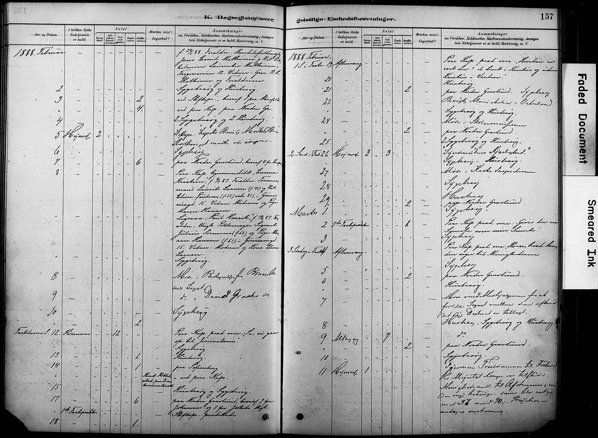 Oslo domkirke Kirkebøker, SAO/A-10752/F/Fa/L0038: Parish register (official) no. 38, 1878-1921, p. 157