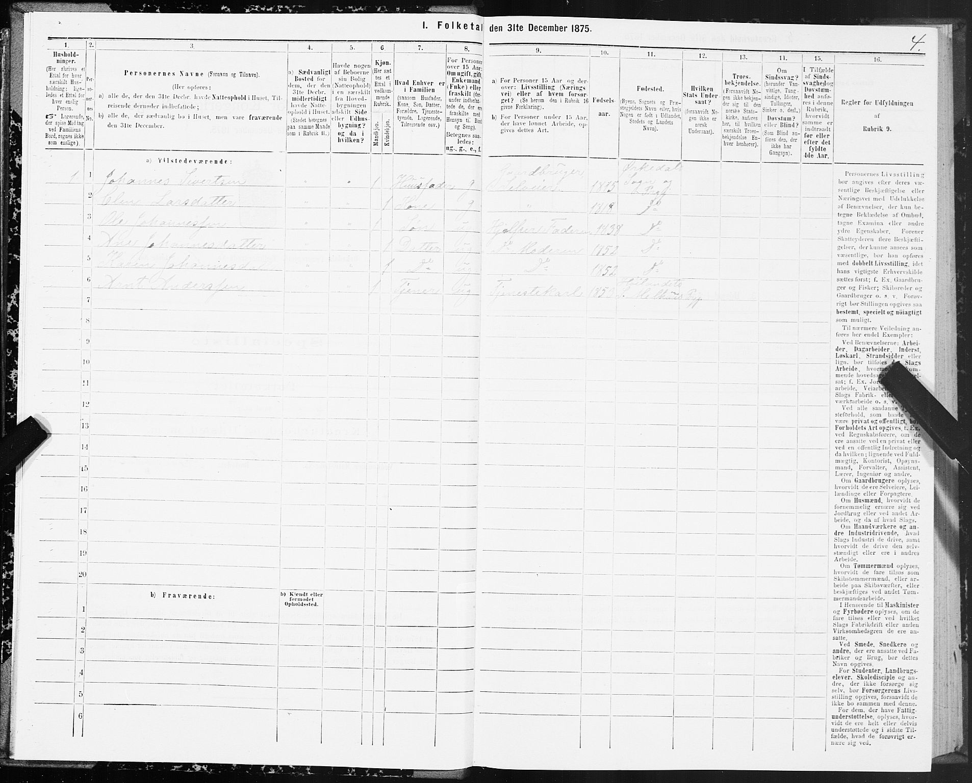 SAT, 1875 census for 1638P Orkdal, 1875, p. 4004