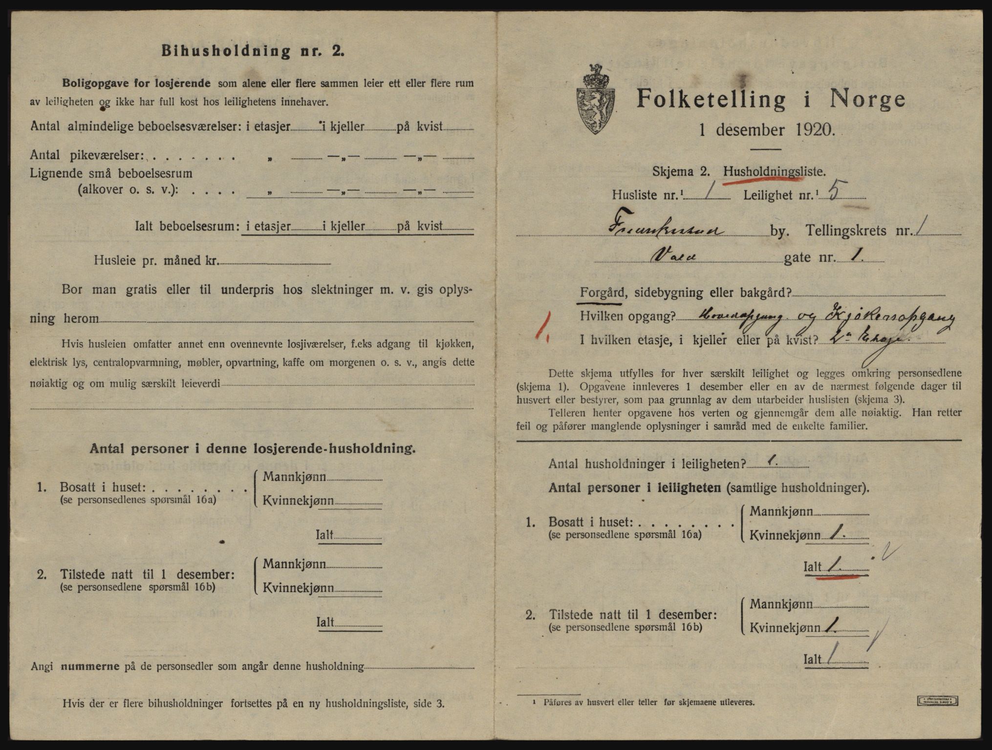 SAO, 1920 census for Fredrikstad, 1920, p. 4101