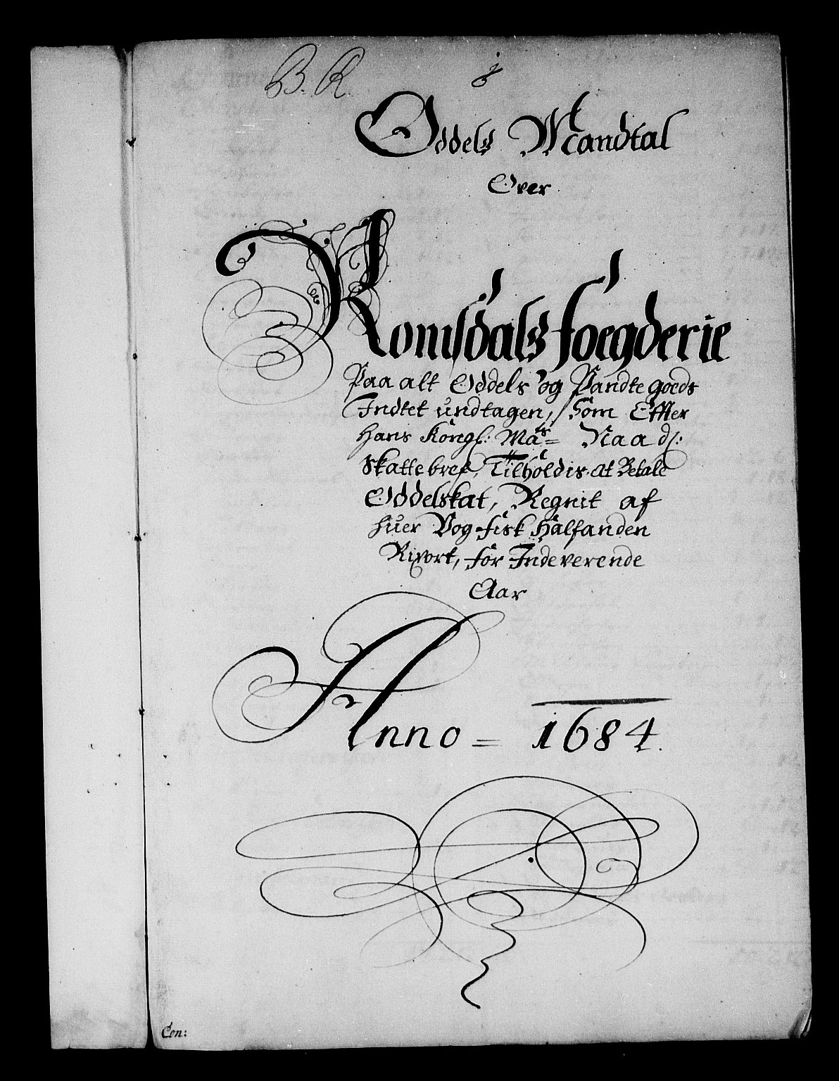 Rentekammeret inntil 1814, Reviderte regnskaper, Stiftamtstueregnskaper, Trondheim stiftamt og Nordland amt, AV/RA-EA-6044/R/Rg/L0076: Trondheim stiftamt og Nordland amt, 1684