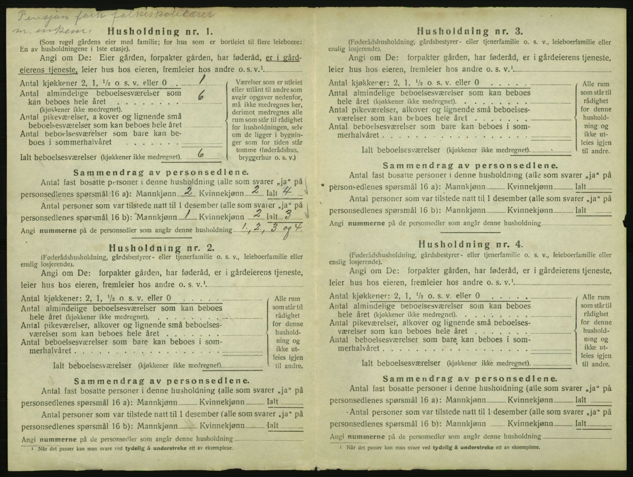 SAK, 1920 census for Høvåg, 1920, p. 35